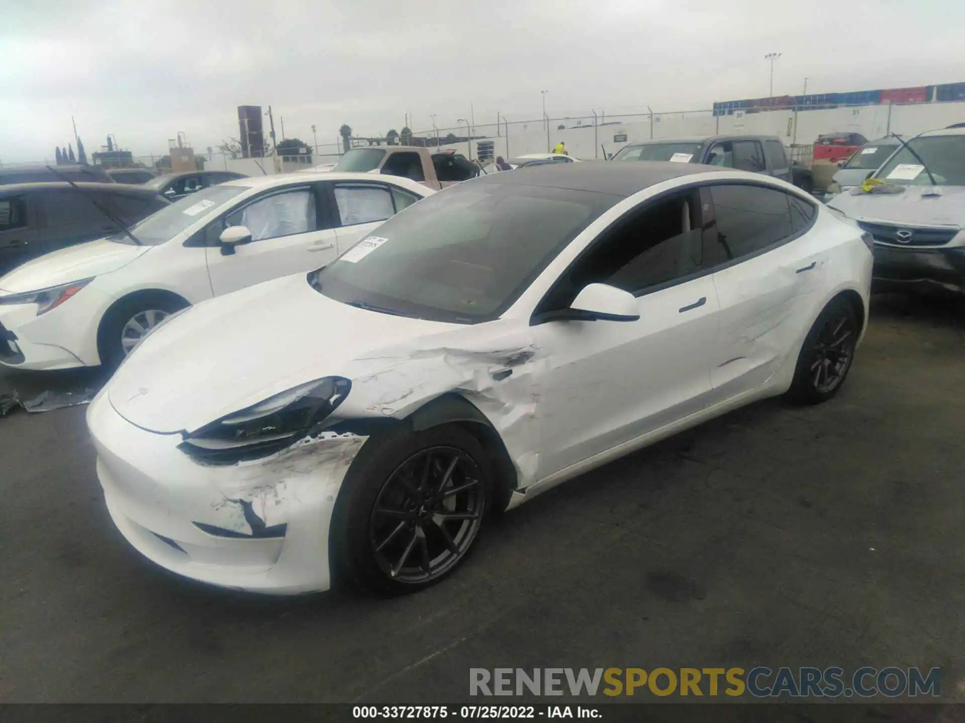 2 Фотография поврежденного автомобиля 5YJ3E1EA7MF006357 TESLA MODEL 3 2021