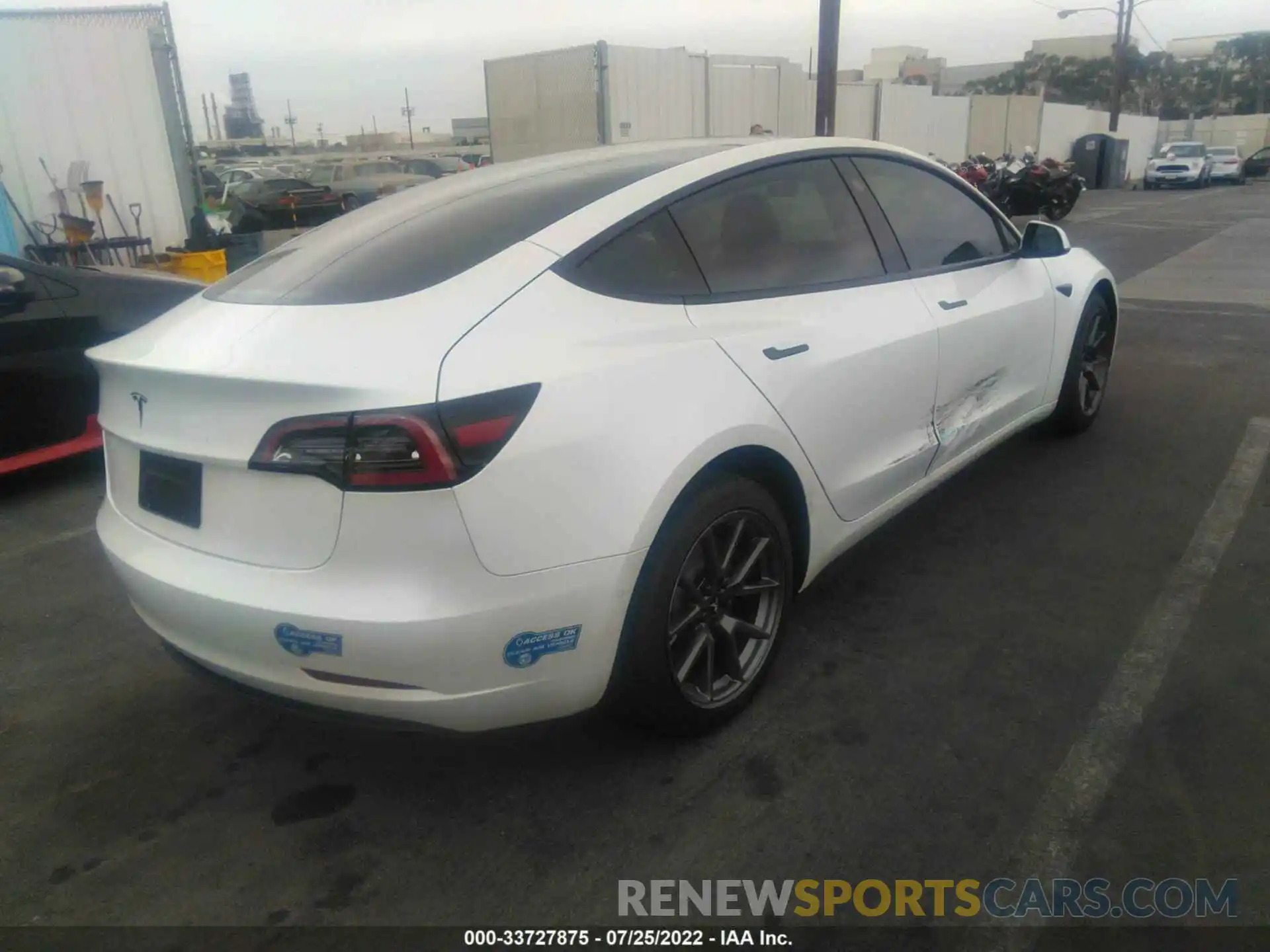 4 Фотография поврежденного автомобиля 5YJ3E1EA7MF006357 TESLA MODEL 3 2021