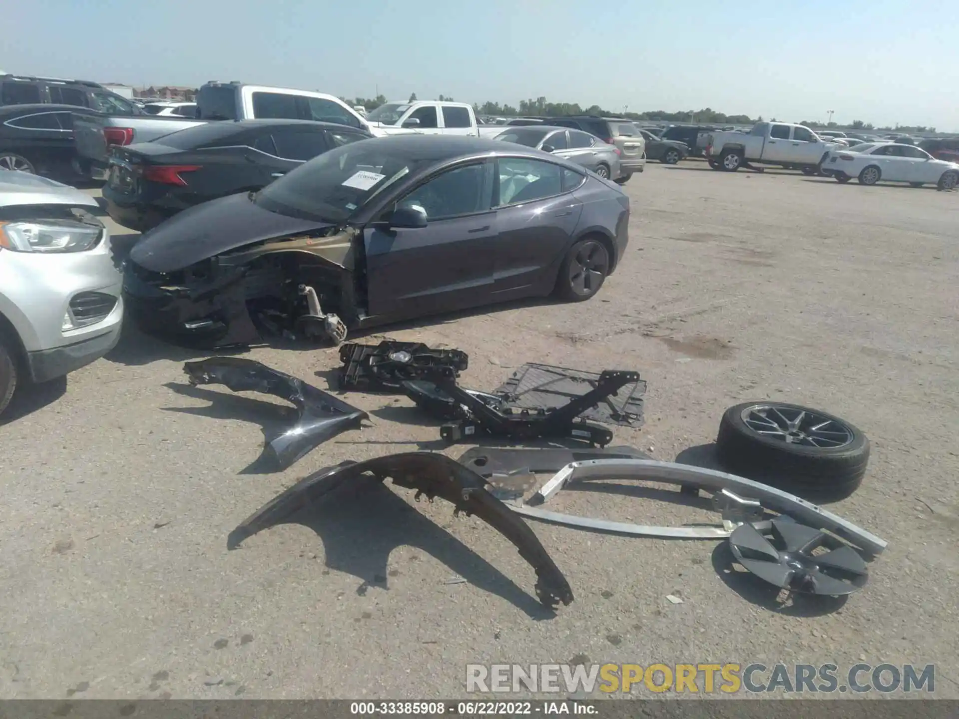 6 Photograph of a damaged car 5YJ3E1EA7MF015950 TESLA MODEL 3 2021