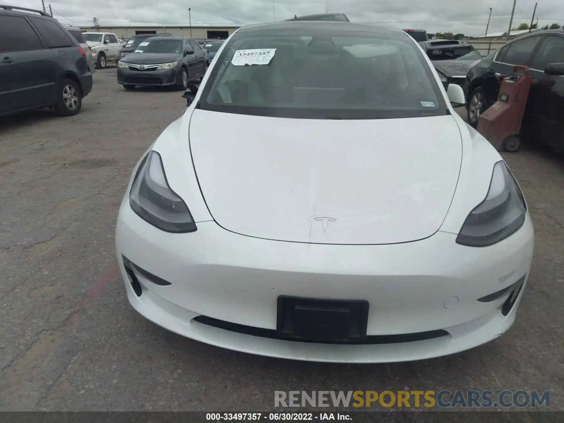 10 Photograph of a damaged car 5YJ3E1EA7MF017195 TESLA MODEL 3 2021