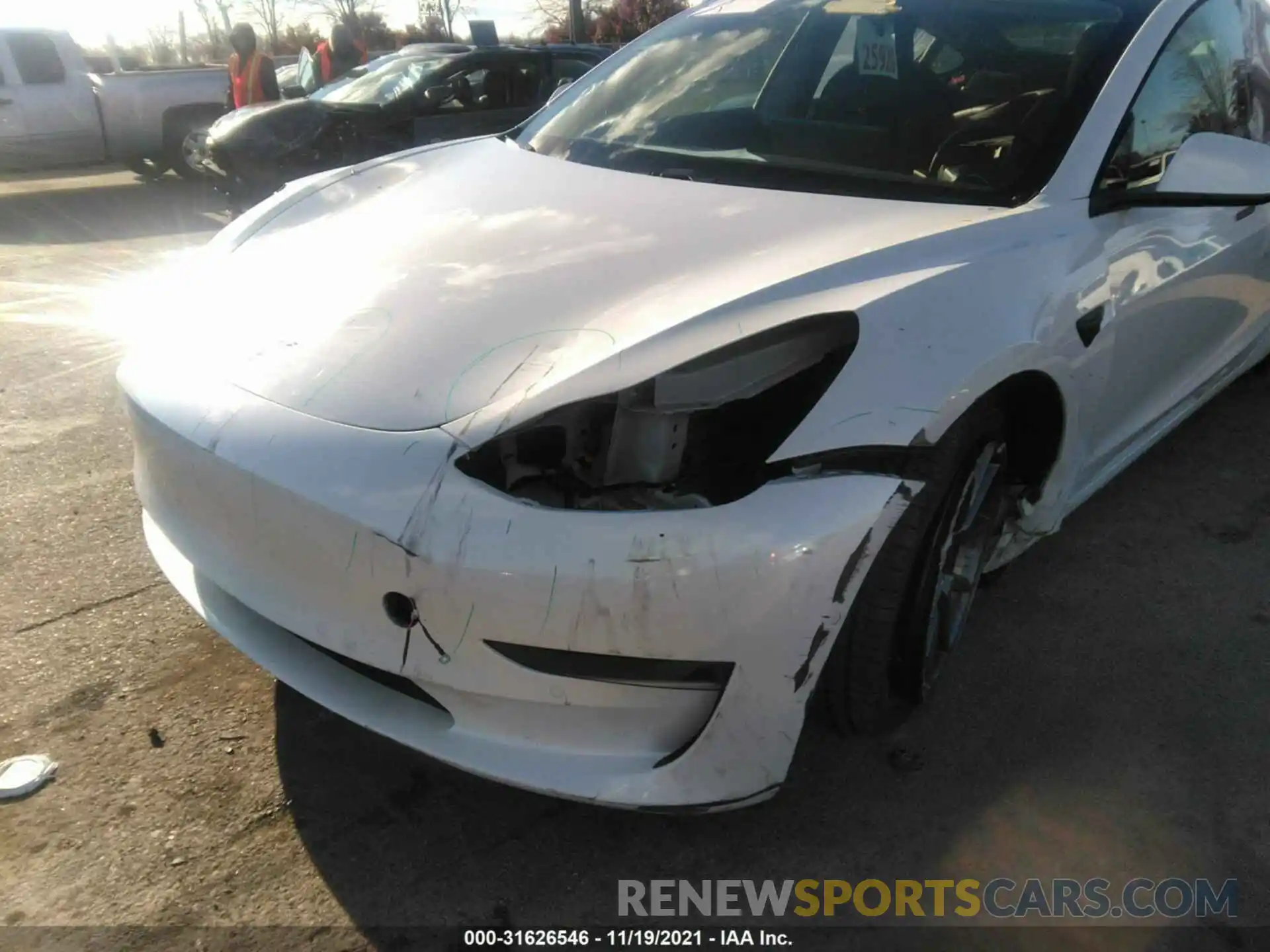 6 Фотография поврежденного автомобиля 5YJ3E1EA7MF017276 TESLA MODEL 3 2021