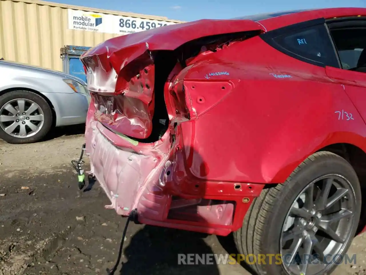 9 Photograph of a damaged car 5YJ3E1EA7MF027256 TESLA MODEL 3 2021