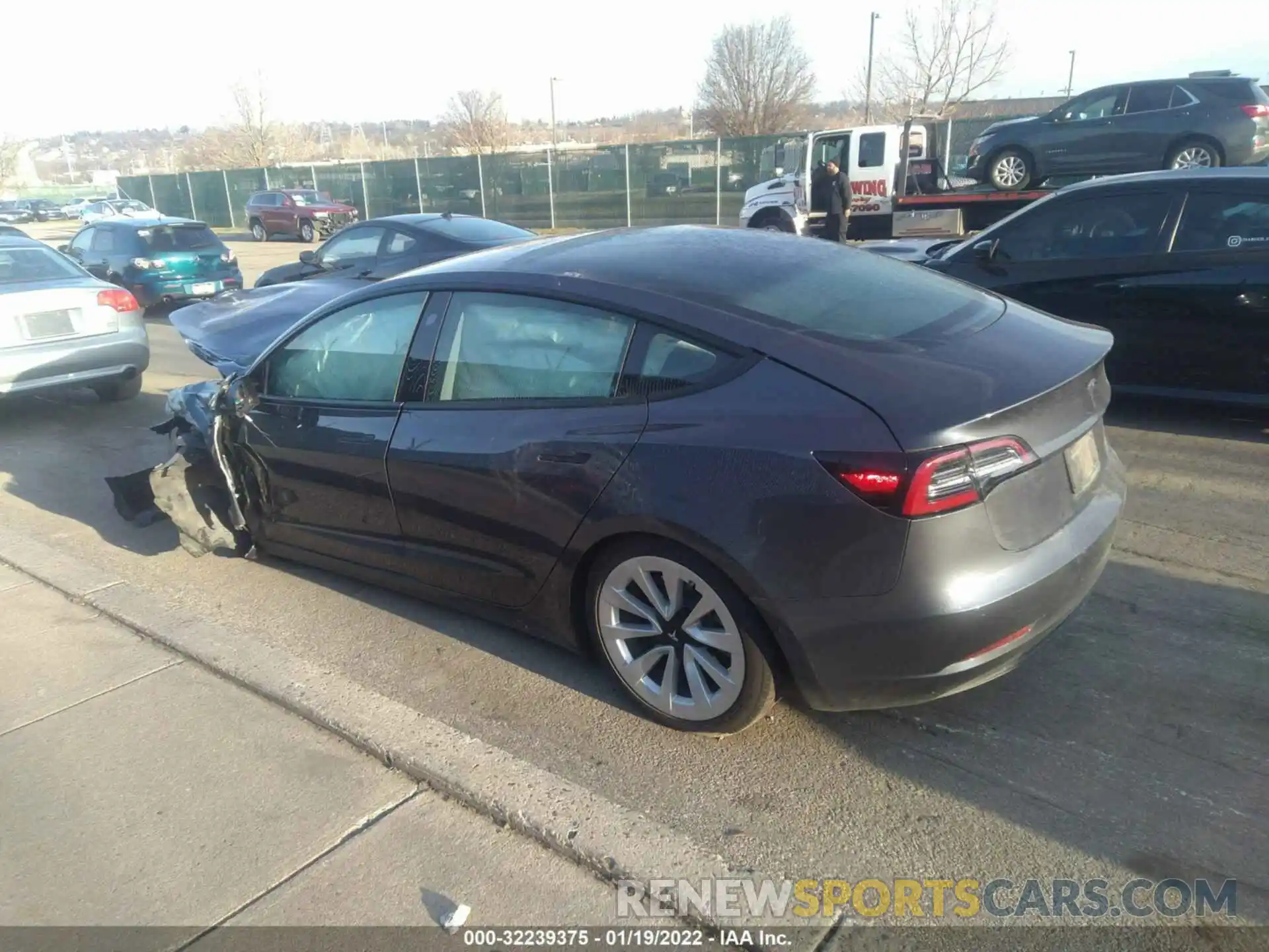 3 Photograph of a damaged car 5YJ3E1EA7MF046079 TESLA MODEL 3 2021