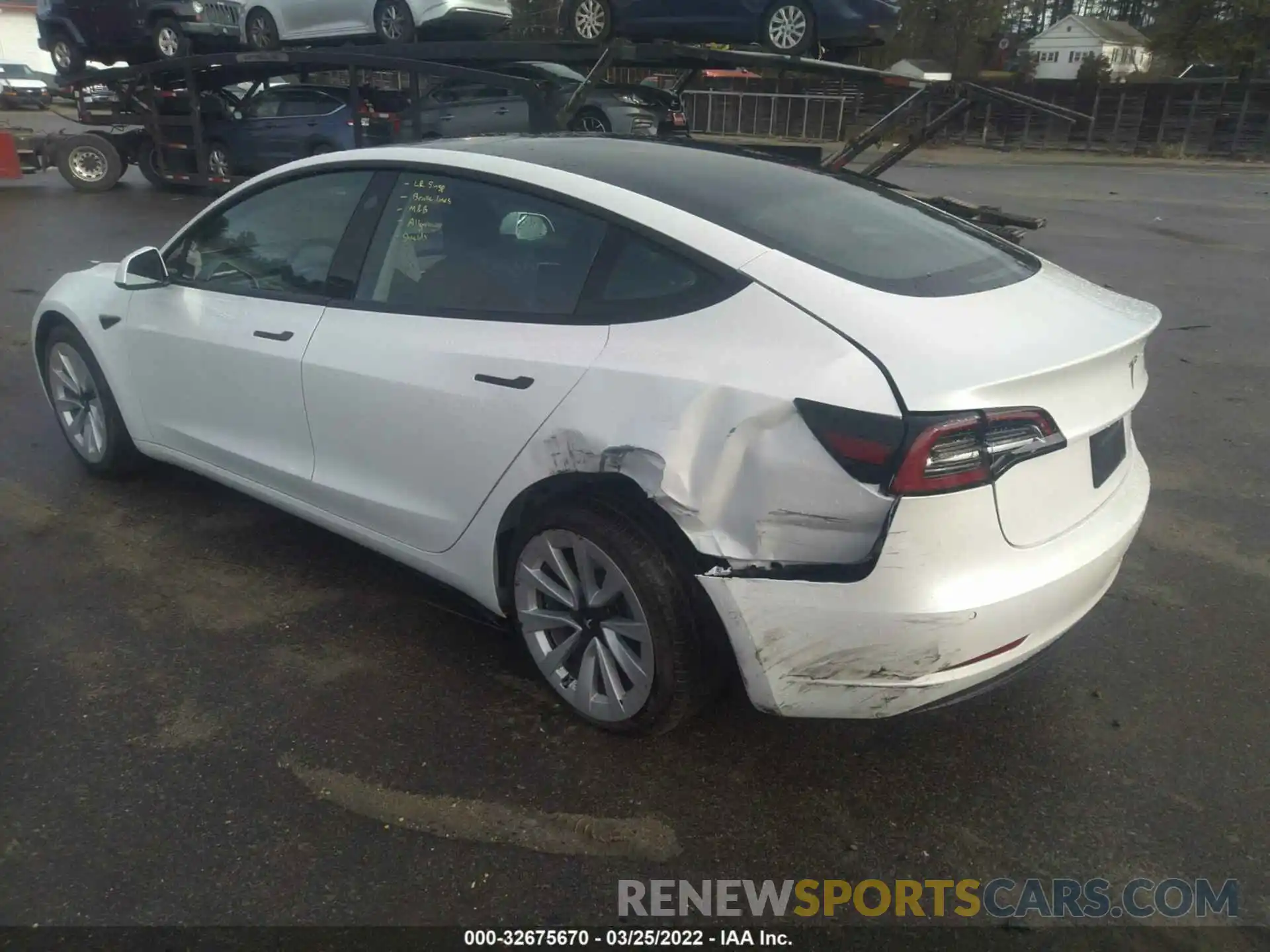 3 Photograph of a damaged car 5YJ3E1EA7MF046096 TESLA MODEL 3 2021