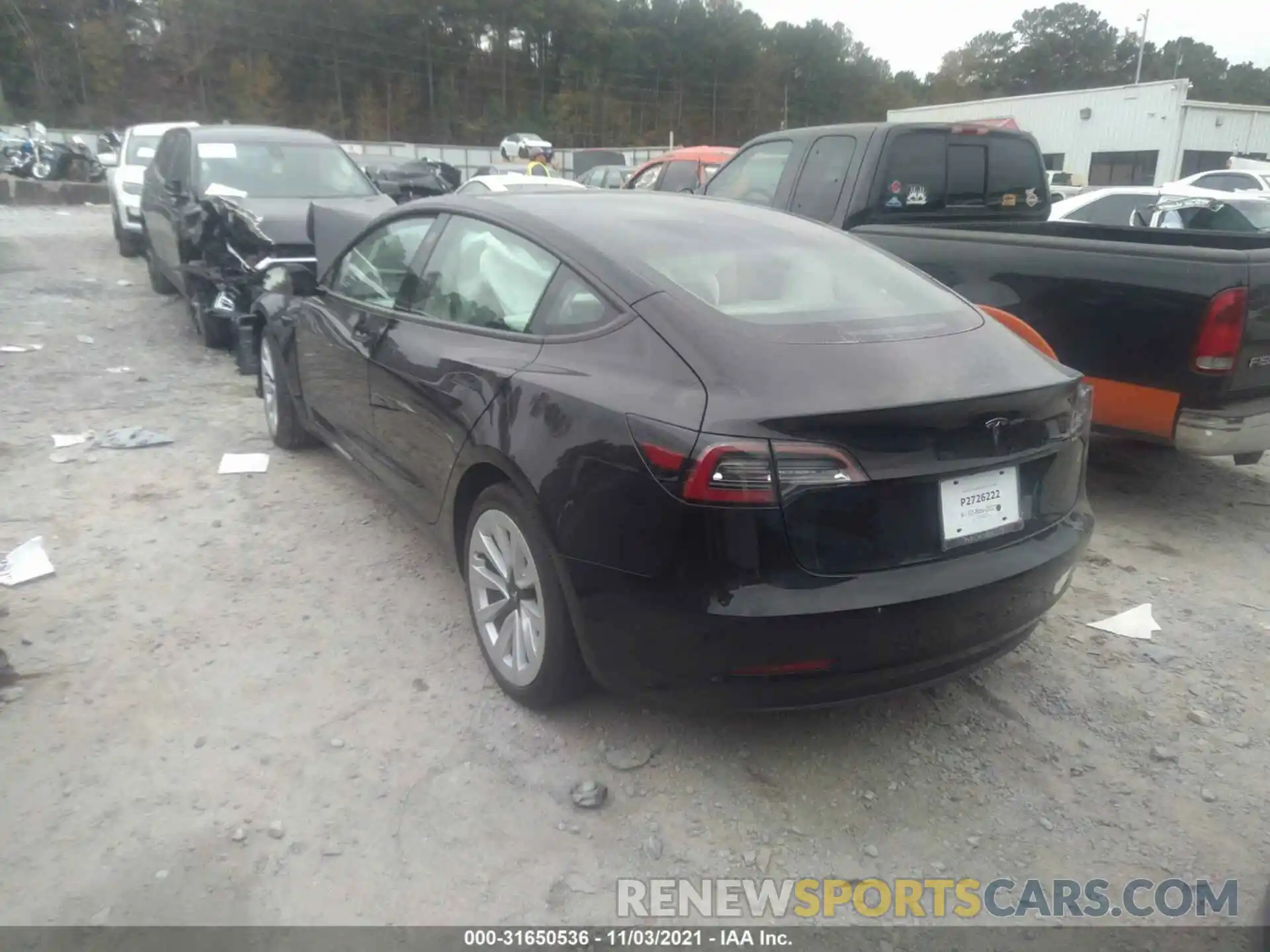 3 Photograph of a damaged car 5YJ3E1EA7MF046745 TESLA MODEL 3 2021