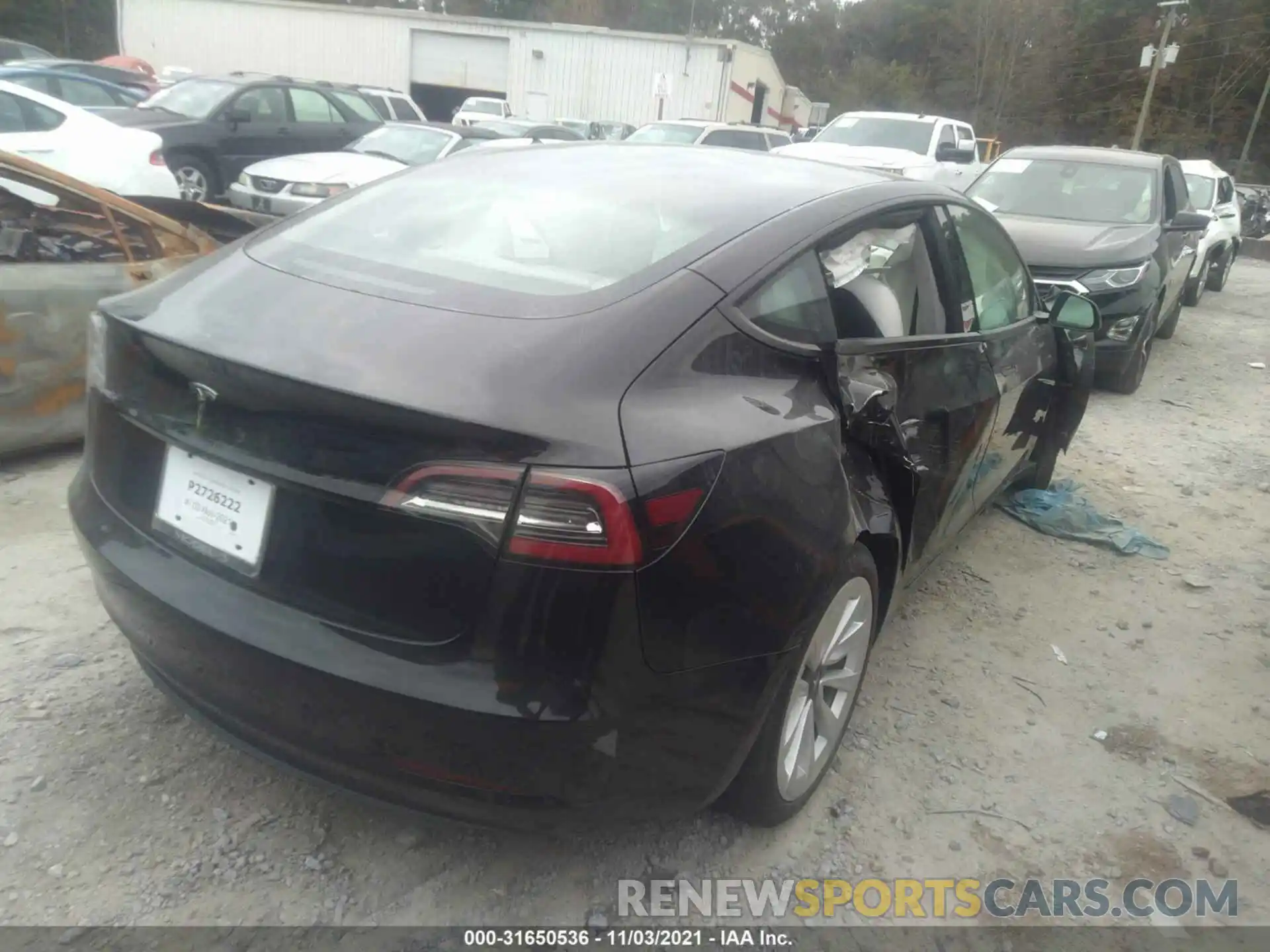 4 Photograph of a damaged car 5YJ3E1EA7MF046745 TESLA MODEL 3 2021