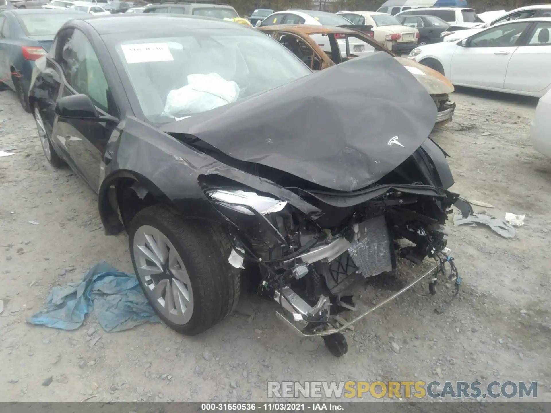 6 Photograph of a damaged car 5YJ3E1EA7MF046745 TESLA MODEL 3 2021