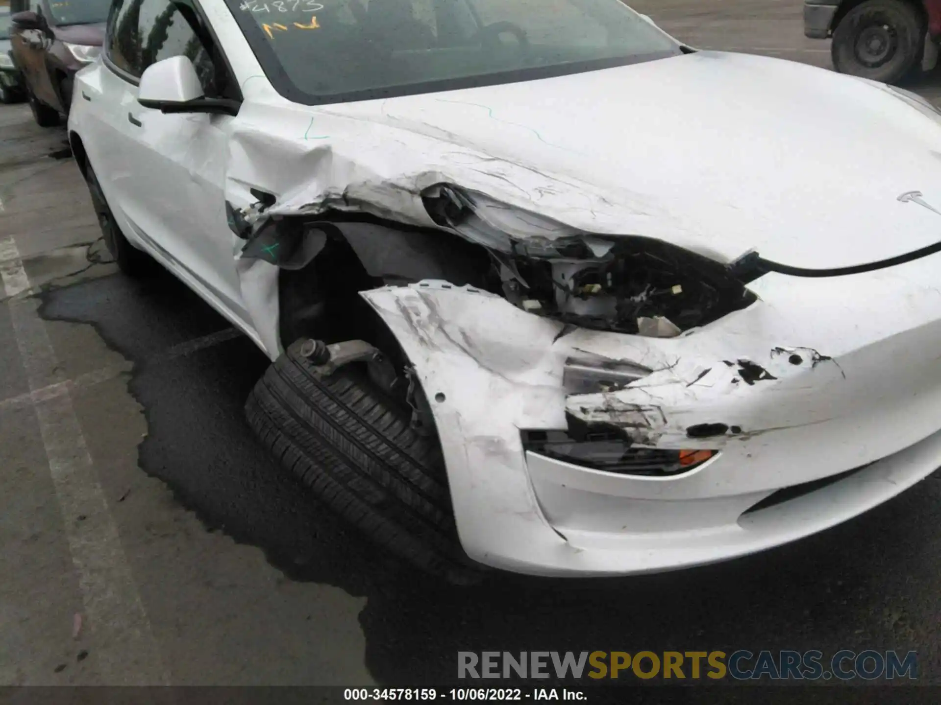 6 Photograph of a damaged car 5YJ3E1EA7MF051122 TESLA MODEL 3 2021