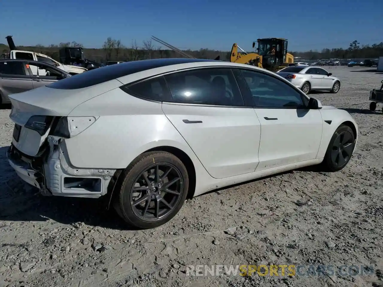 3 Photograph of a damaged car 5YJ3E1EA7MF057664 TESLA MODEL 3 2021