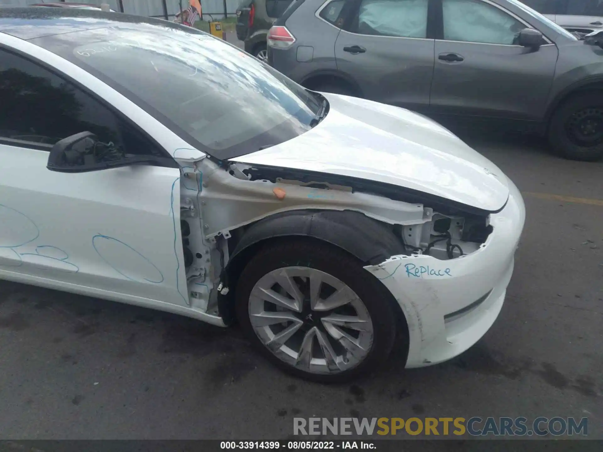 6 Photograph of a damaged car 5YJ3E1EA7MF084895 TESLA MODEL 3 2021