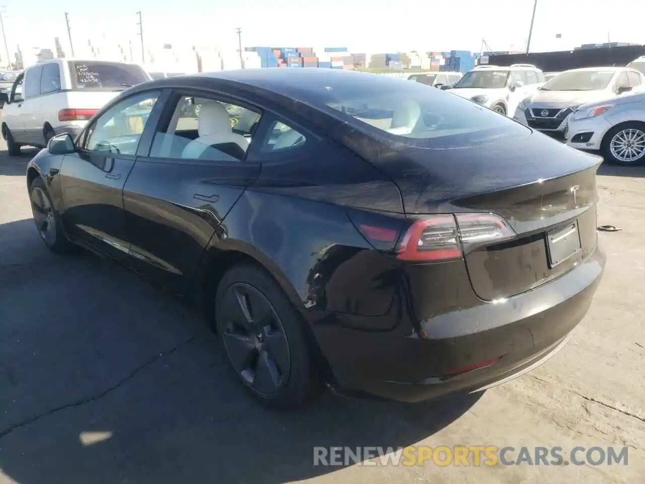 3 Photograph of a damaged car 5YJ3E1EA7MF092608 TESLA MODEL 3 2021