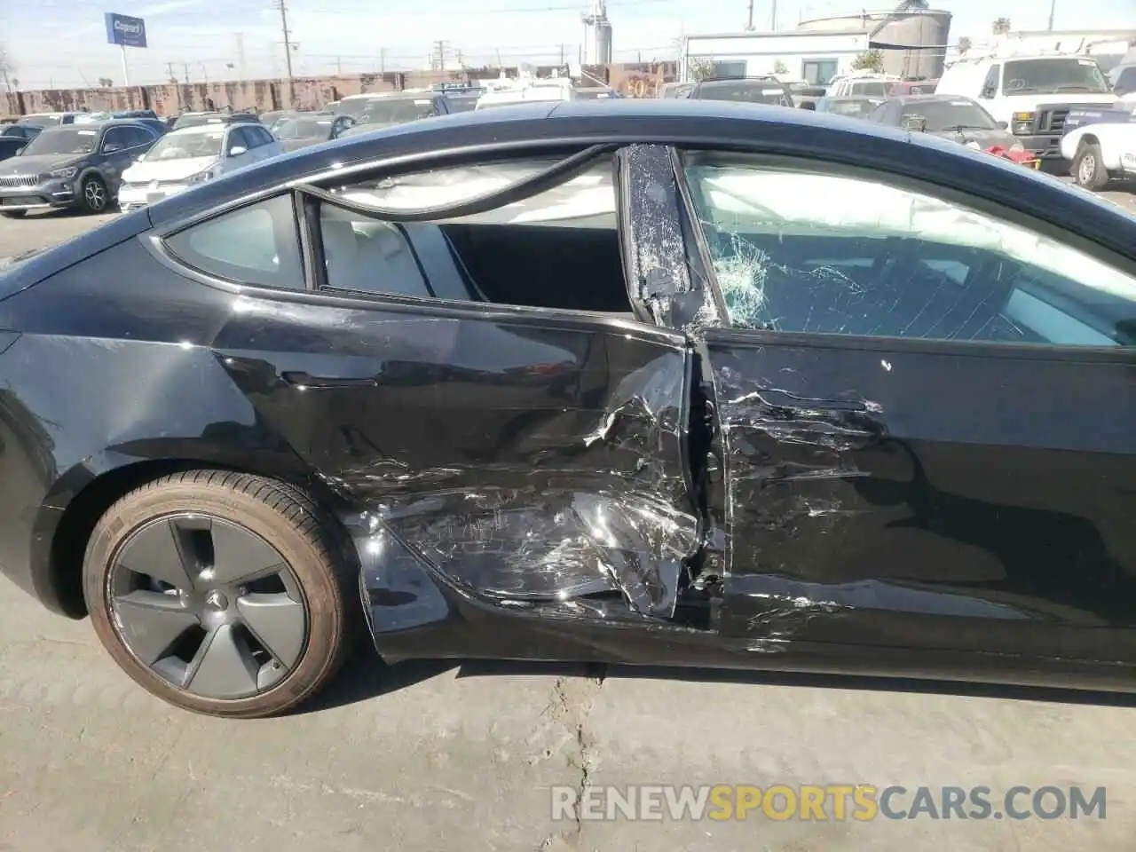 9 Photograph of a damaged car 5YJ3E1EA7MF092608 TESLA MODEL 3 2021