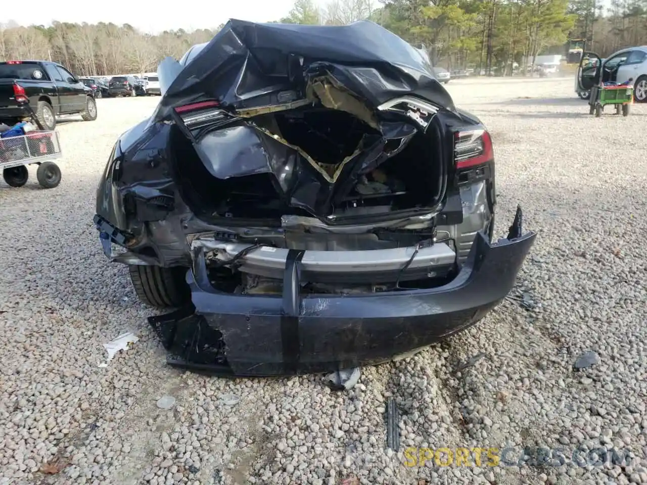 9 Photograph of a damaged car 5YJ3E1EA7MF092852 TESLA MODEL 3 2021