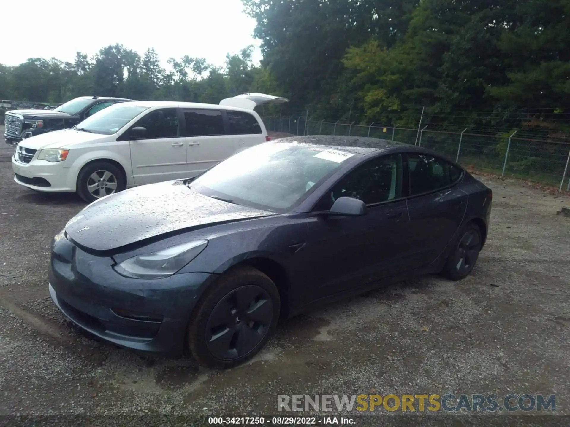 2 Photograph of a damaged car 5YJ3E1EA7MF094567 TESLA MODEL 3 2021