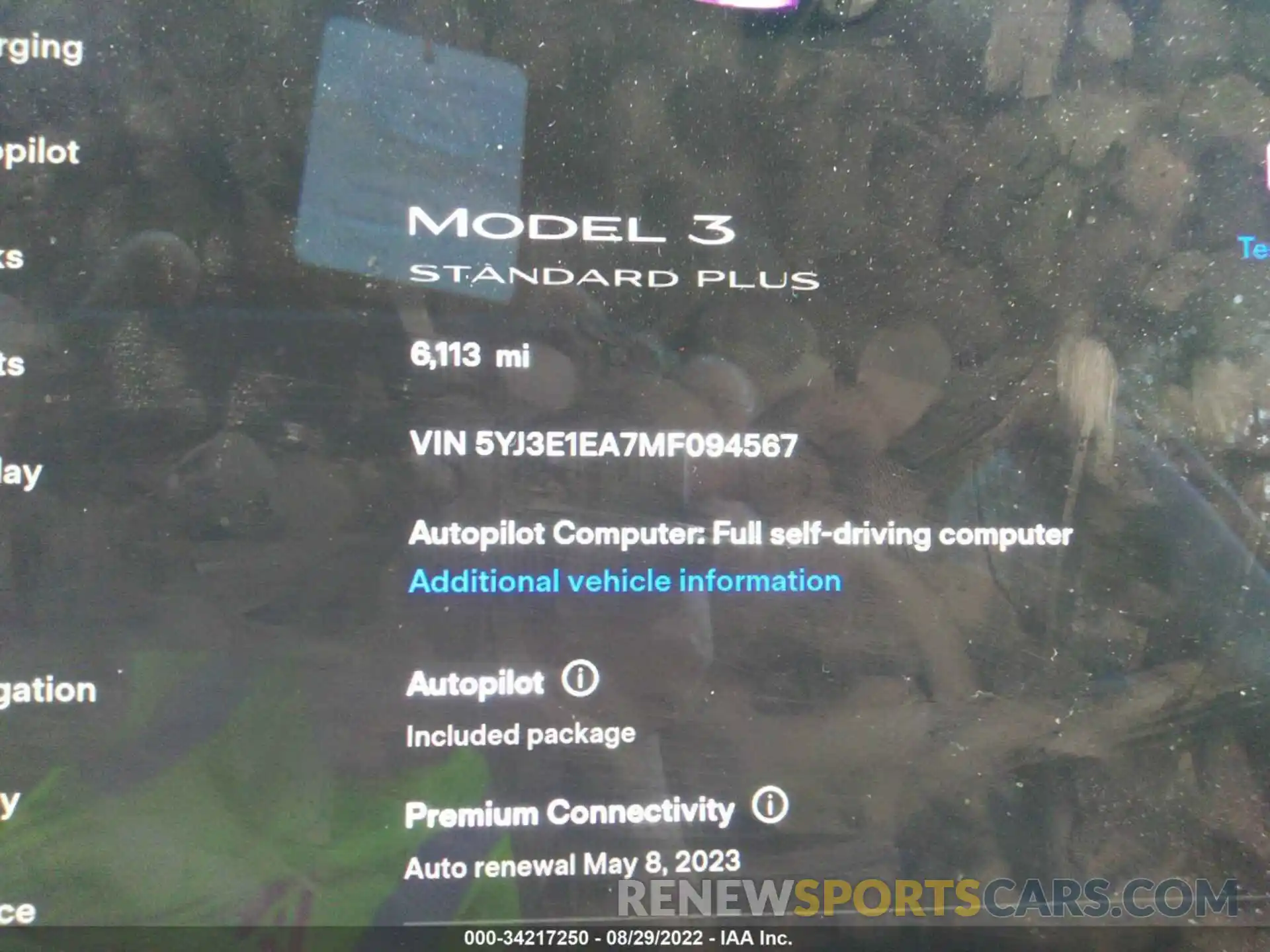 7 Photograph of a damaged car 5YJ3E1EA7MF094567 TESLA MODEL 3 2021