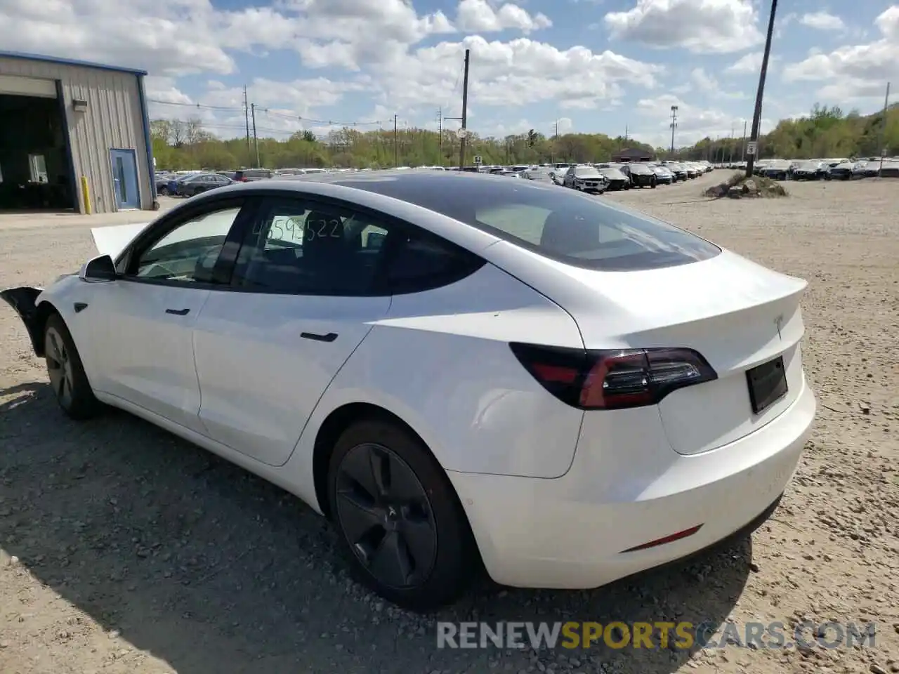 3 Photograph of a damaged car 5YJ3E1EA7MF100285 TESLA MODEL 3 2021