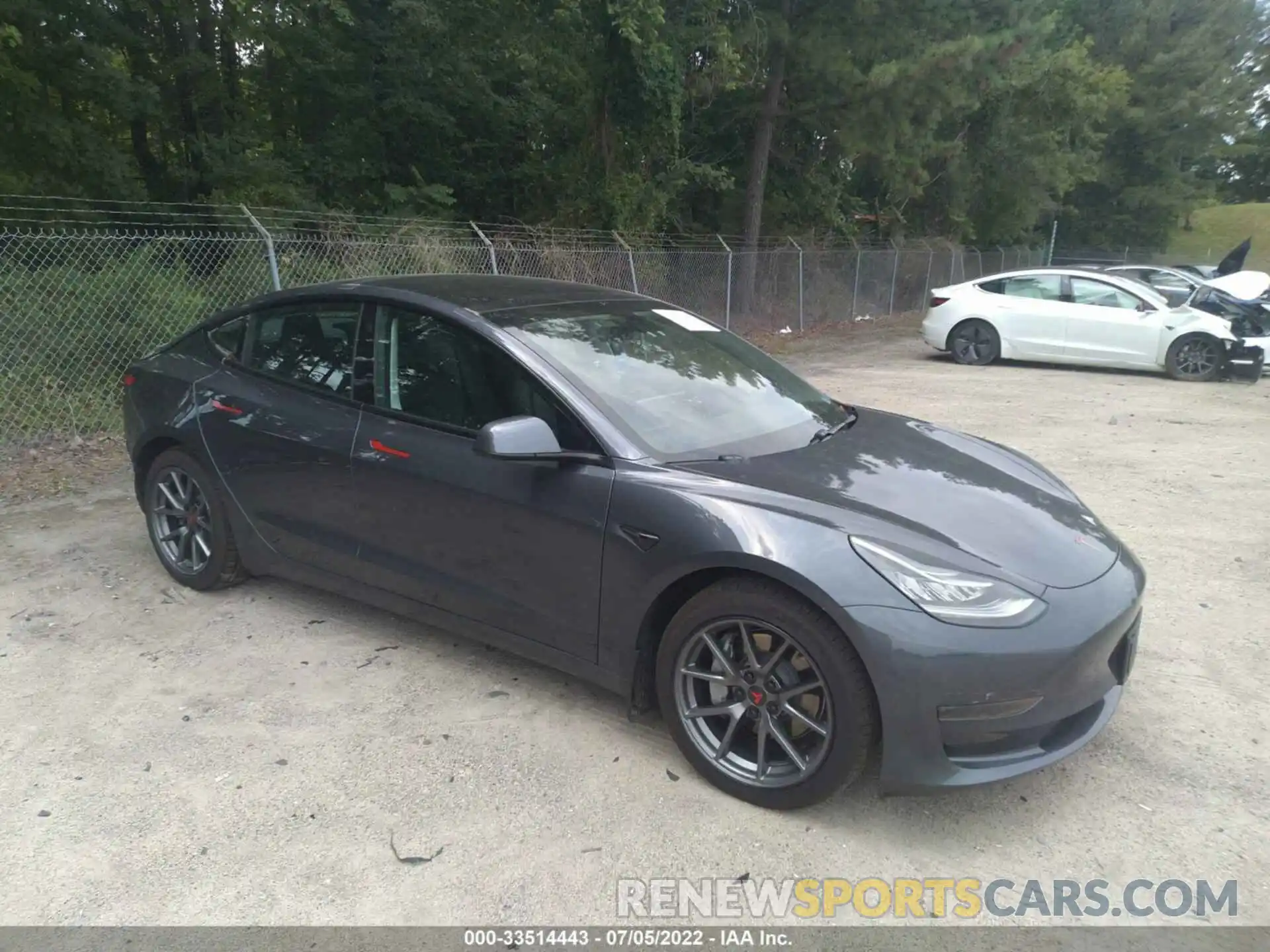 1 Photograph of a damaged car 5YJ3E1EA7MF857624 TESLA MODEL 3 2021