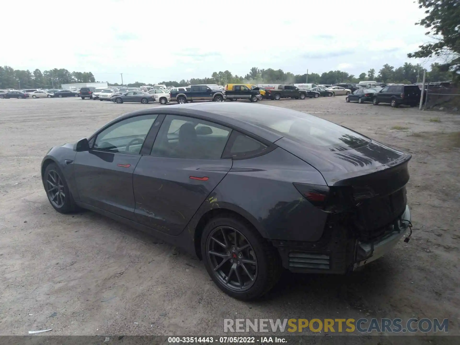 3 Photograph of a damaged car 5YJ3E1EA7MF857624 TESLA MODEL 3 2021