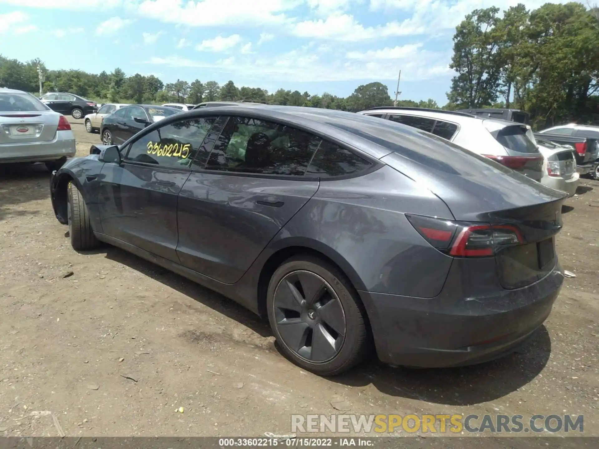 3 Photograph of a damaged car 5YJ3E1EA7MF857655 TESLA MODEL 3 2021