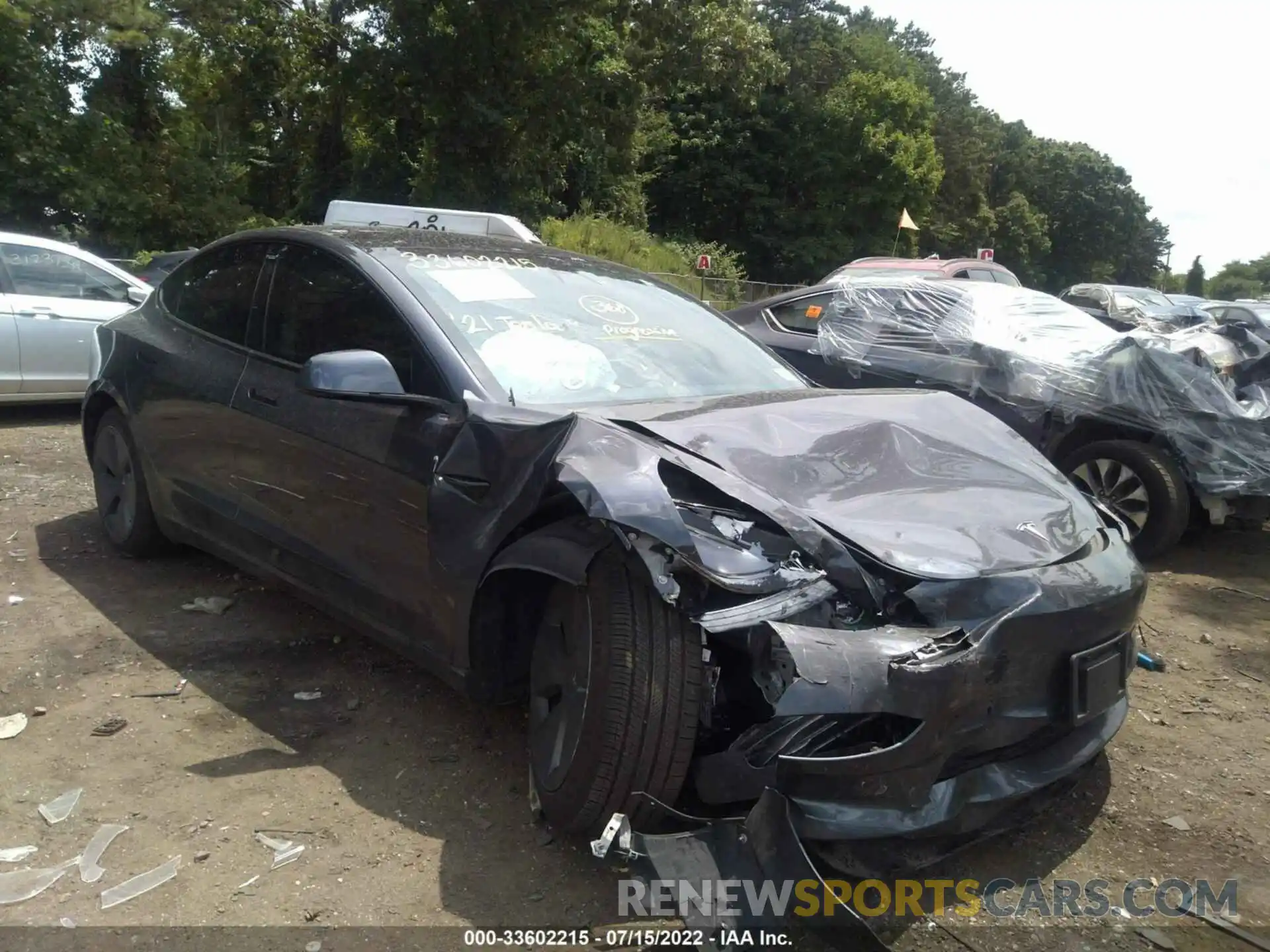 6 Photograph of a damaged car 5YJ3E1EA7MF857655 TESLA MODEL 3 2021