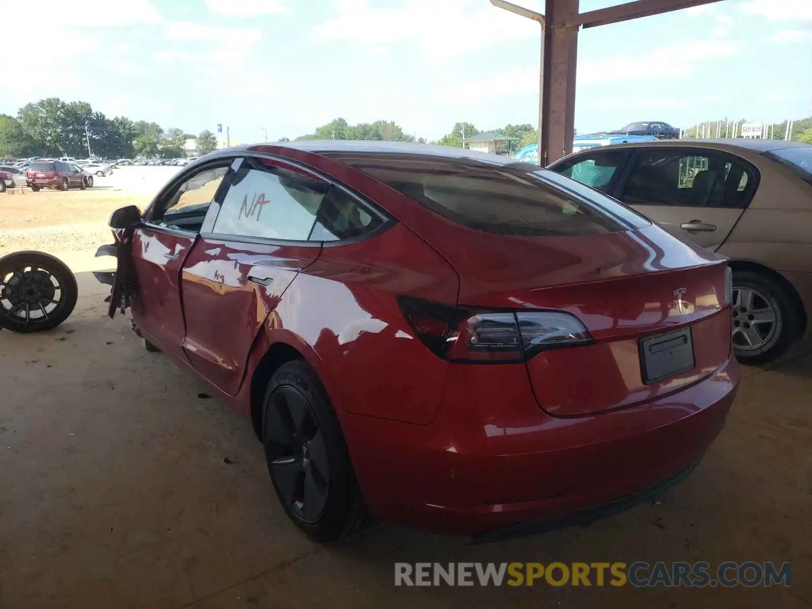 3 Photograph of a damaged car 5YJ3E1EA7MF857669 TESLA MODEL 3 2021