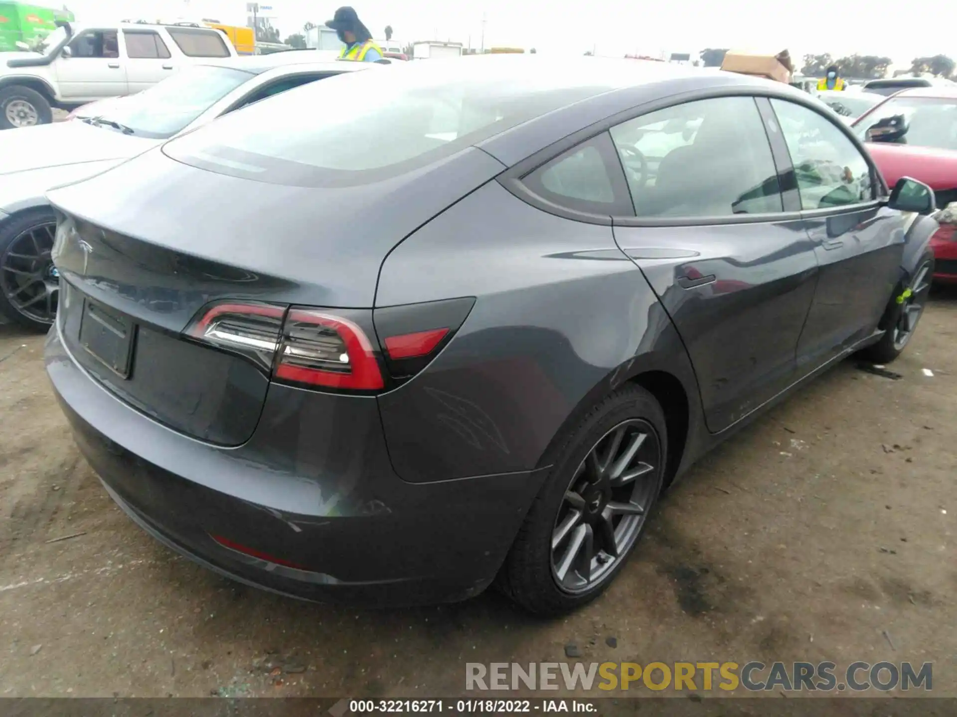 4 Photograph of a damaged car 5YJ3E1EA7MF866940 TESLA MODEL 3 2021