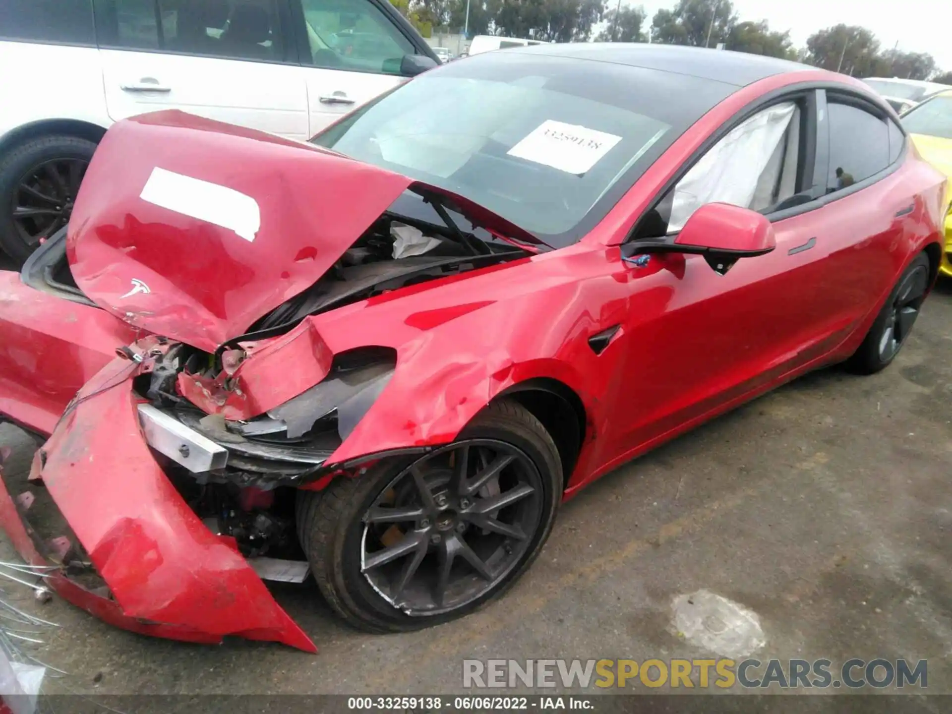 2 Photograph of a damaged car 5YJ3E1EA7MF873029 TESLA MODEL 3 2021