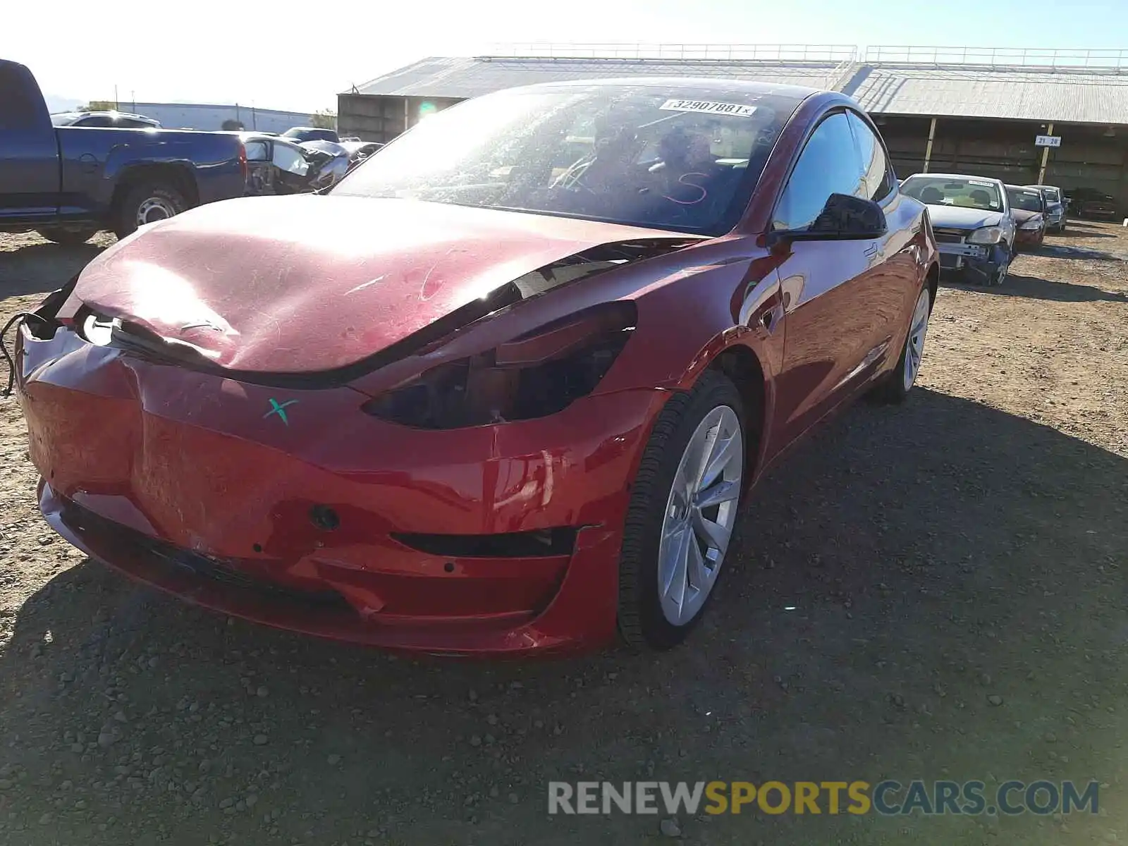 2 Фотография поврежденного автомобиля 5YJ3E1EA7MF874603 TESLA MODEL 3 2021