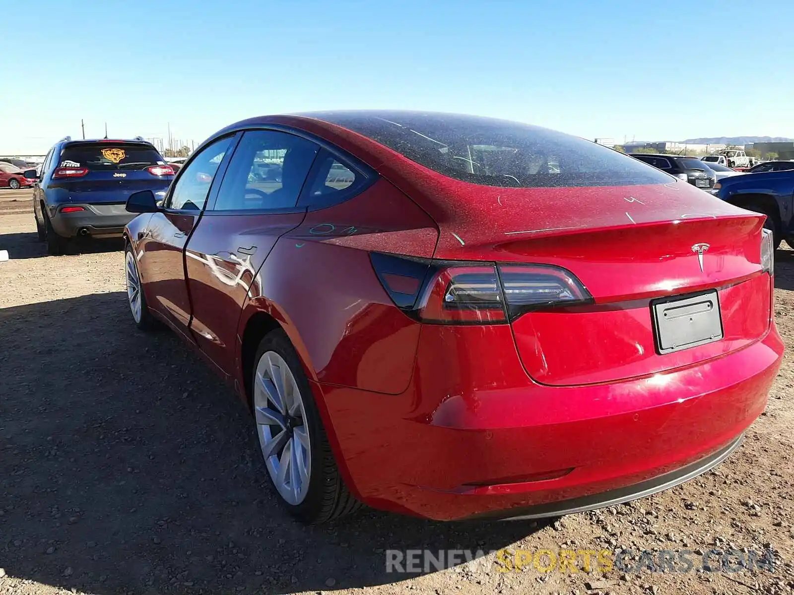 3 Фотография поврежденного автомобиля 5YJ3E1EA7MF874603 TESLA MODEL 3 2021