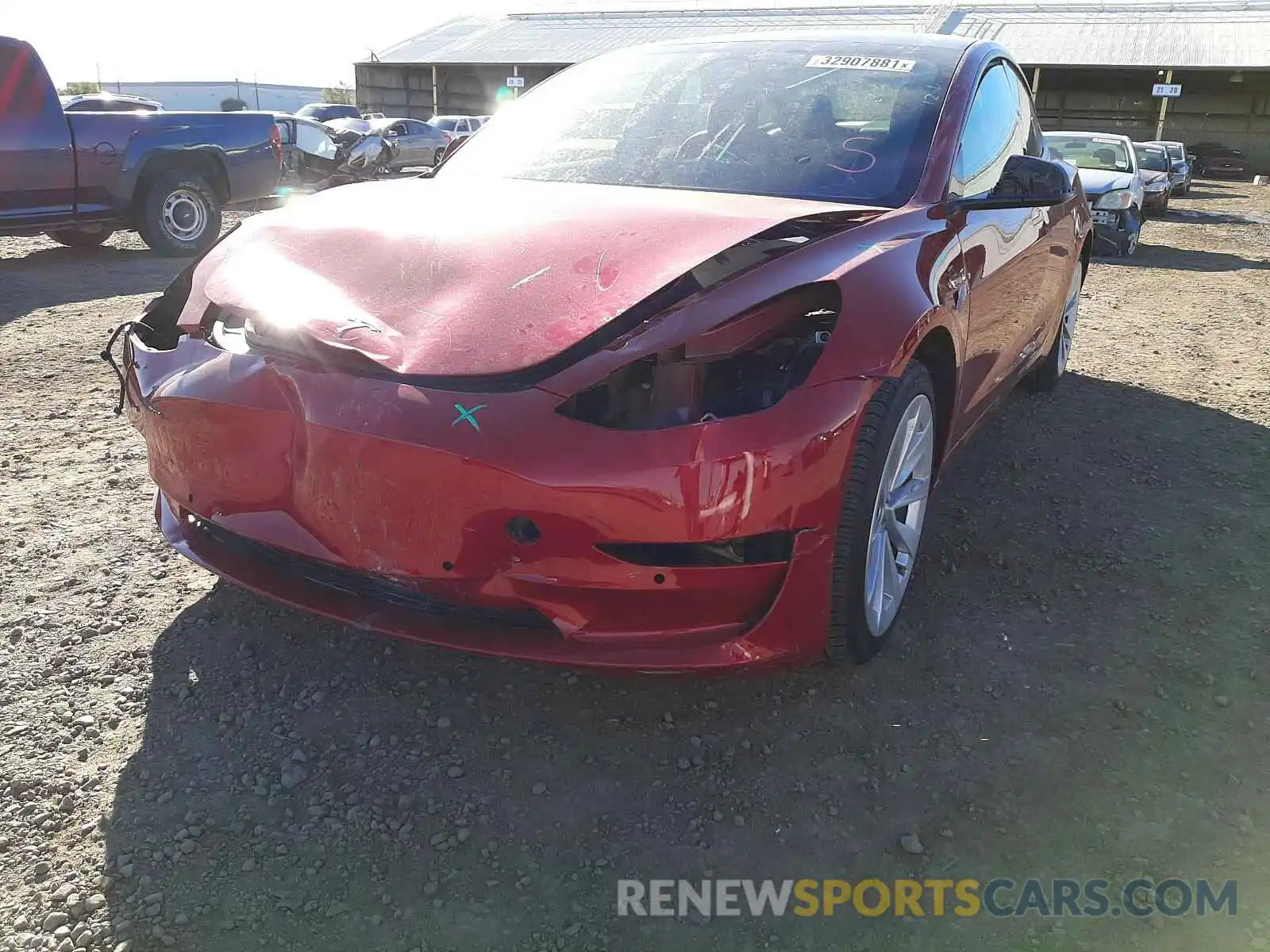 9 Photograph of a damaged car 5YJ3E1EA7MF874603 TESLA MODEL 3 2021