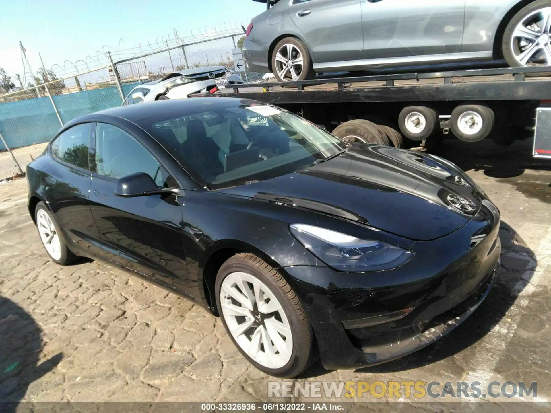 1 Photograph of a damaged car 5YJ3E1EA7MF922049 TESLA MODEL 3 2021