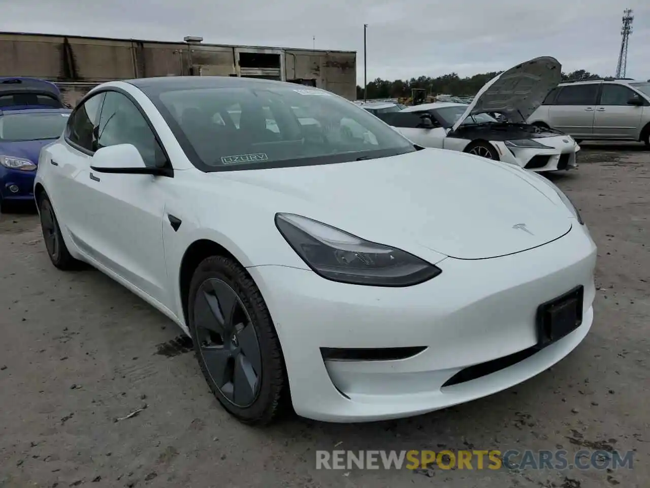 1 Фотография поврежденного автомобиля 5YJ3E1EA7MF922522 TESLA MODEL 3 2021