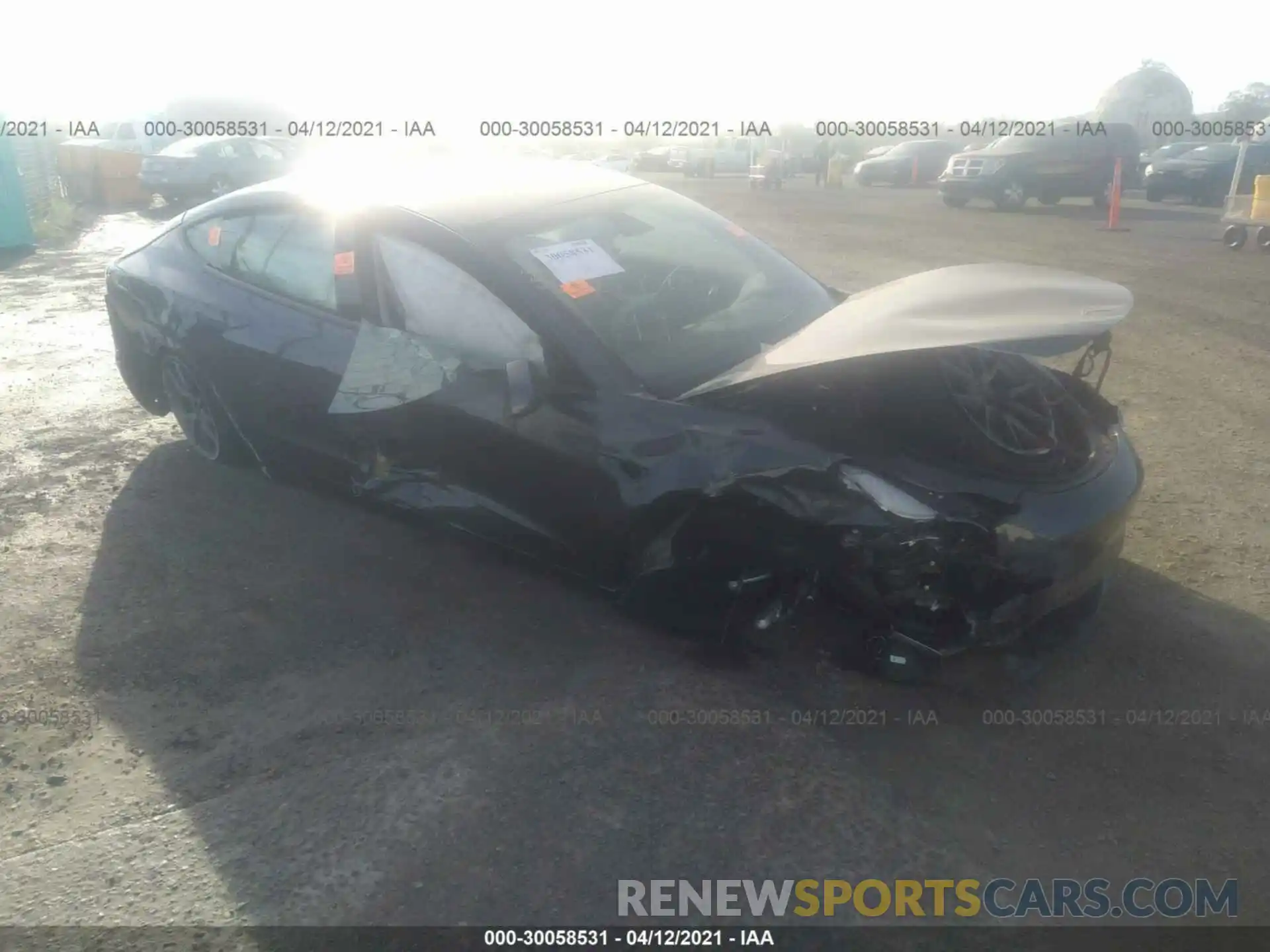 1 Photograph of a damaged car 5YJ3E1EA7MF923072 TESLA MODEL 3 2021