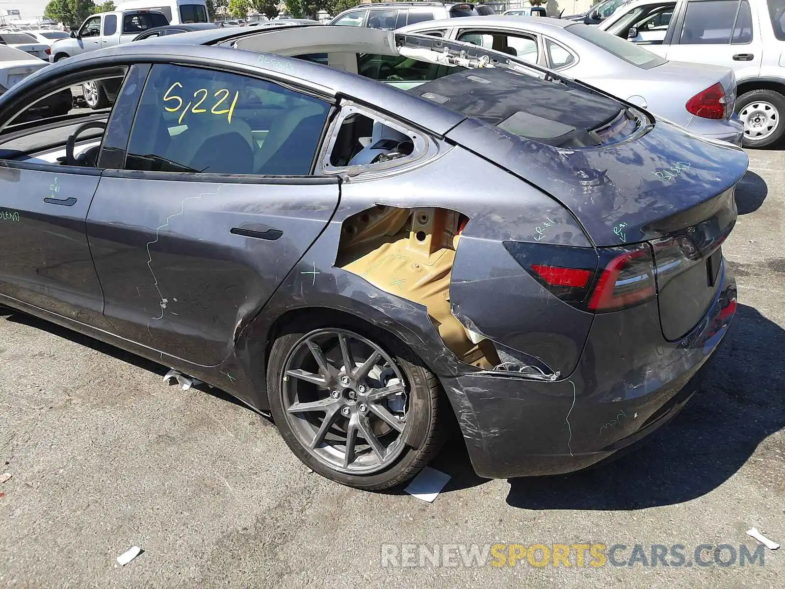 9 Photograph of a damaged car 5YJ3E1EA7MF938641 TESLA MODEL 3 2021