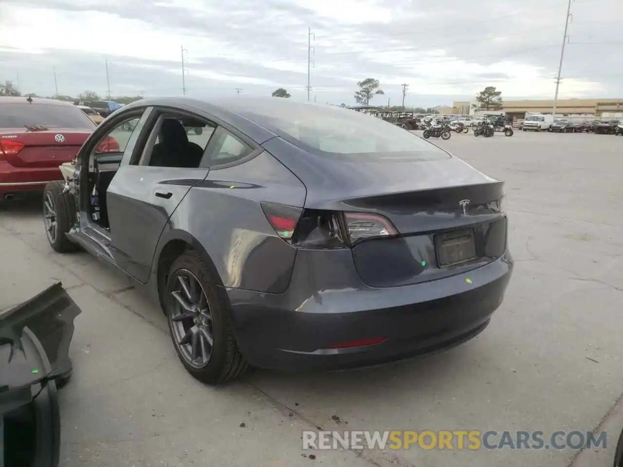 3 Photograph of a damaged car 5YJ3E1EA7MF962616 TESLA MODEL 3 2021