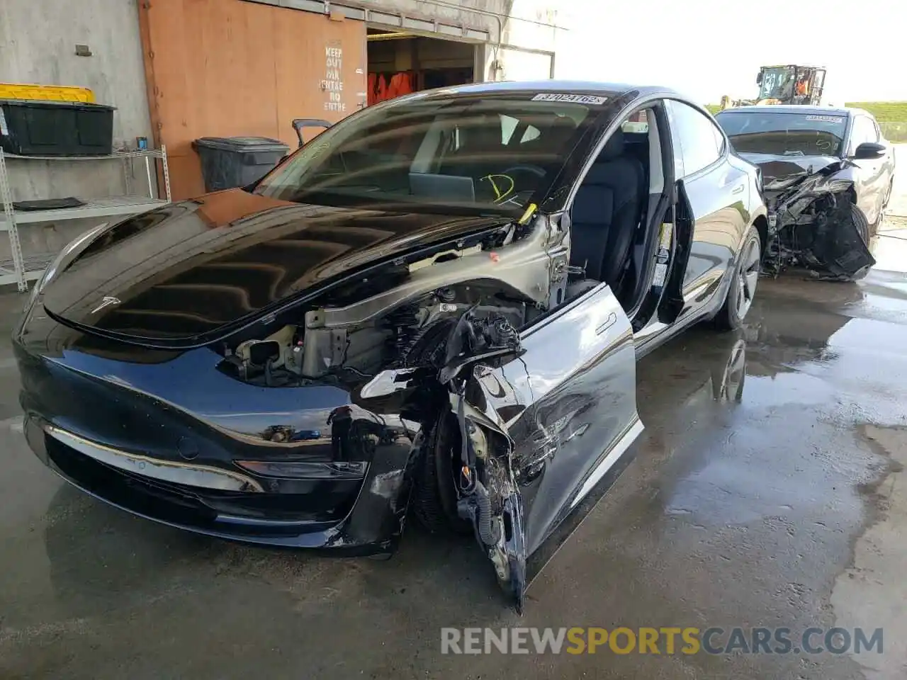 2 Photograph of a damaged car 5YJ3E1EA7MF986091 TESLA MODEL 3 2021