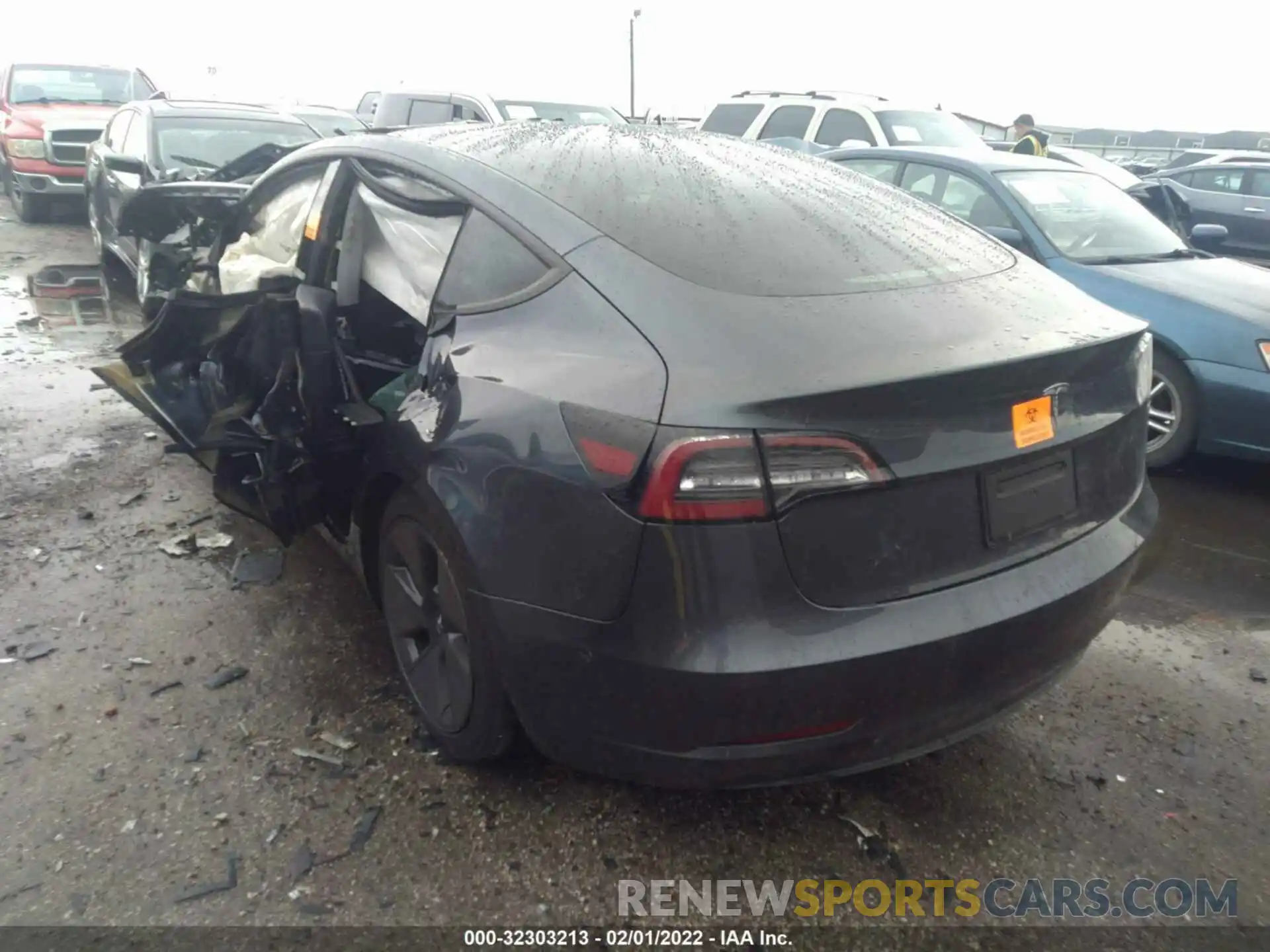 3 Photograph of a damaged car 5YJ3E1EA7MF986172 TESLA MODEL 3 2021