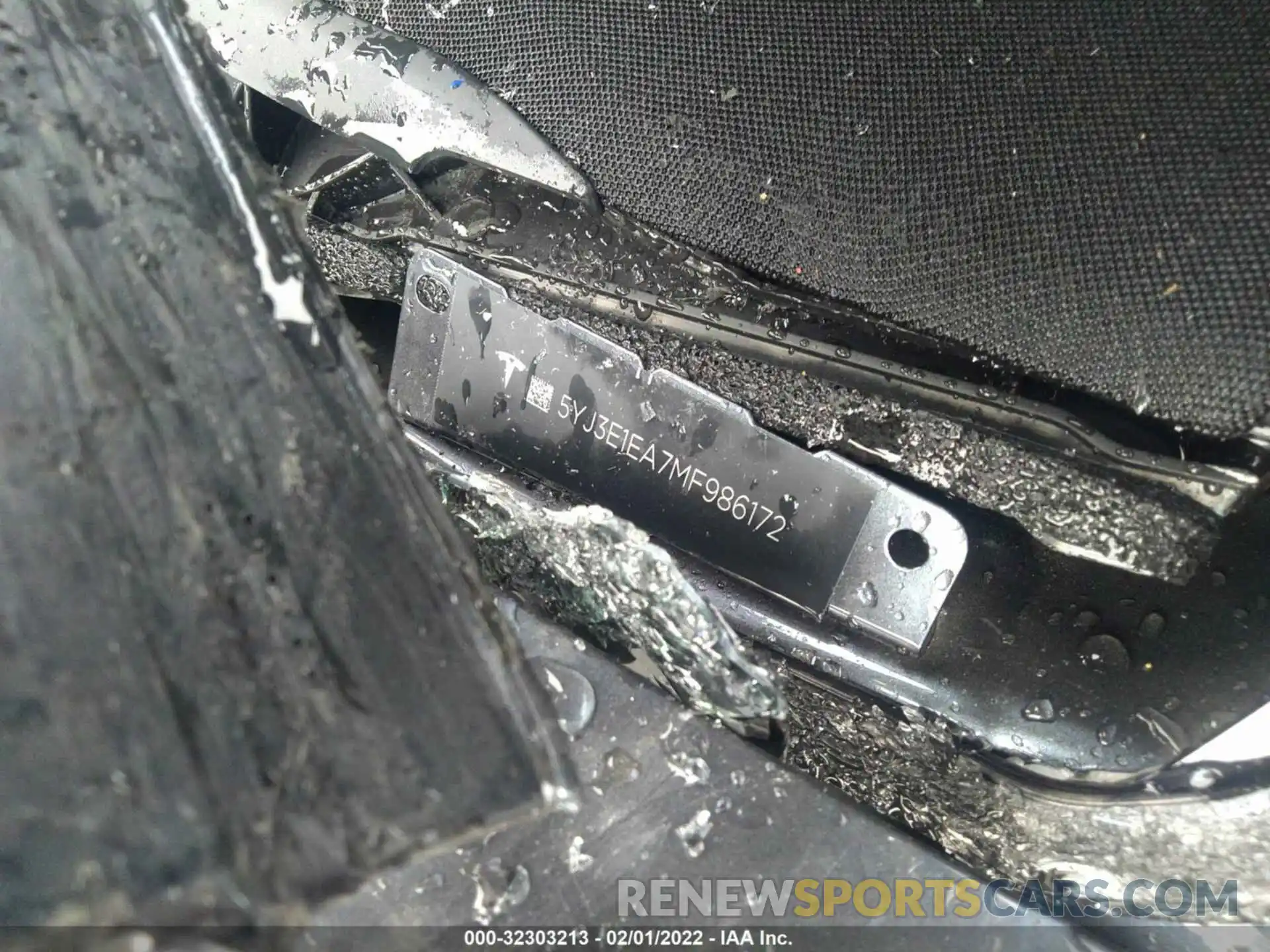 9 Photograph of a damaged car 5YJ3E1EA7MF986172 TESLA MODEL 3 2021