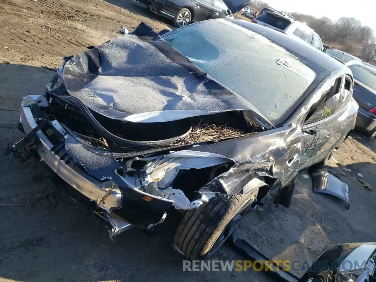 2 Photograph of a damaged car 5YJ3E1EA7MF986401 TESLA MODEL 3 2021