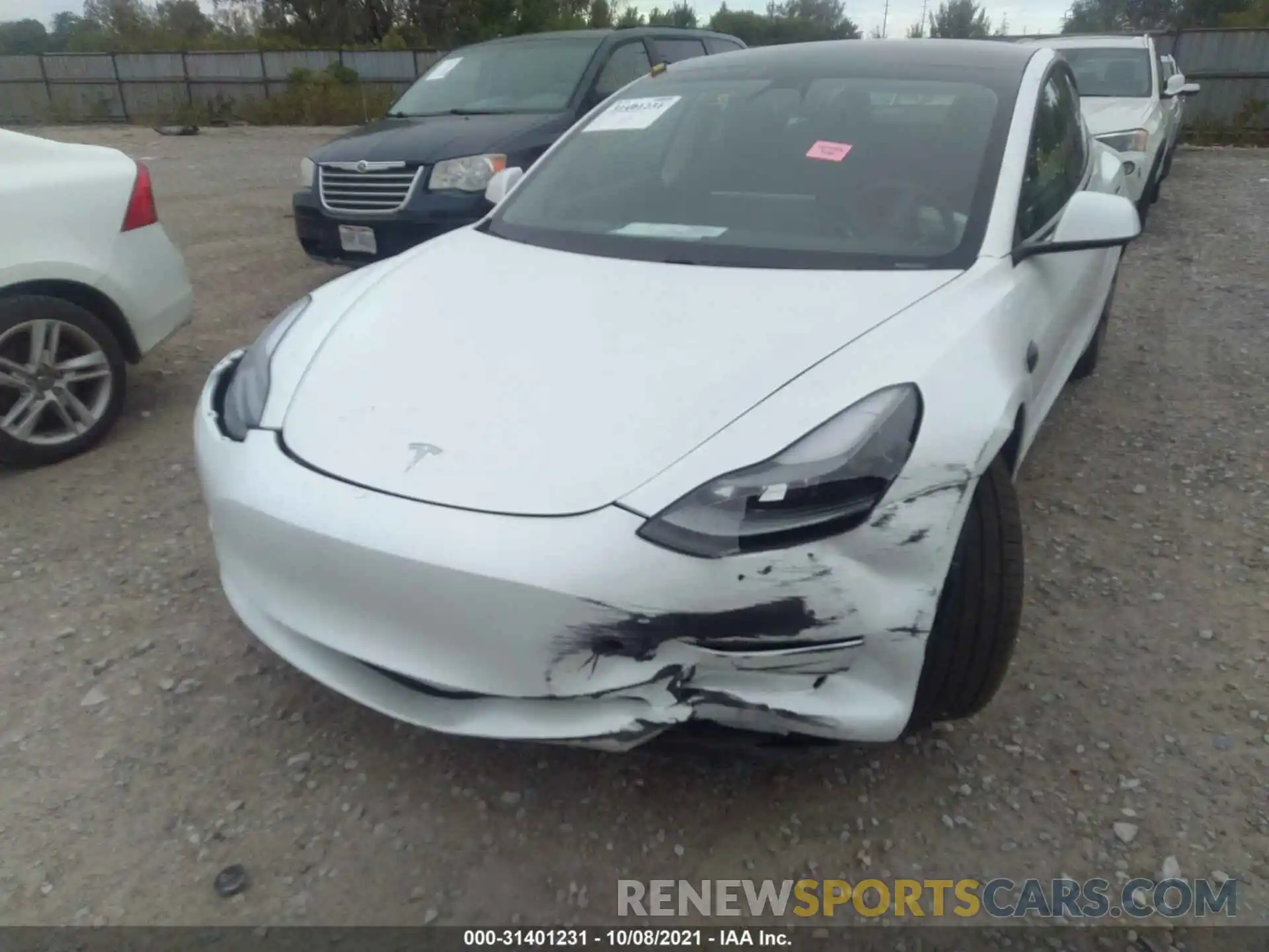 6 Photograph of a damaged car 5YJ3E1EA7MF989105 TESLA MODEL 3 2021