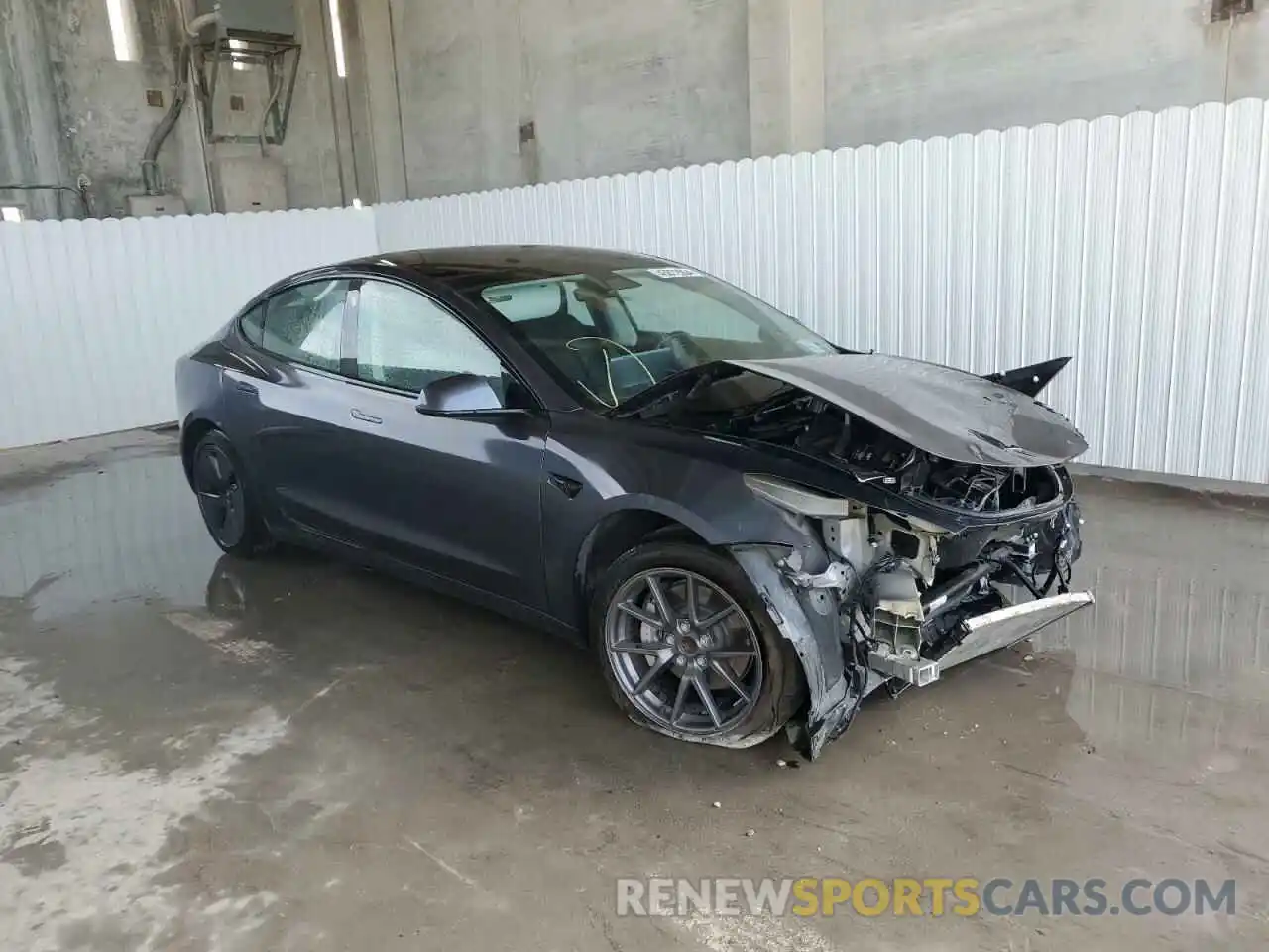 4 Photograph of a damaged car 5YJ3E1EA7MF992036 TESLA MODEL 3 2021