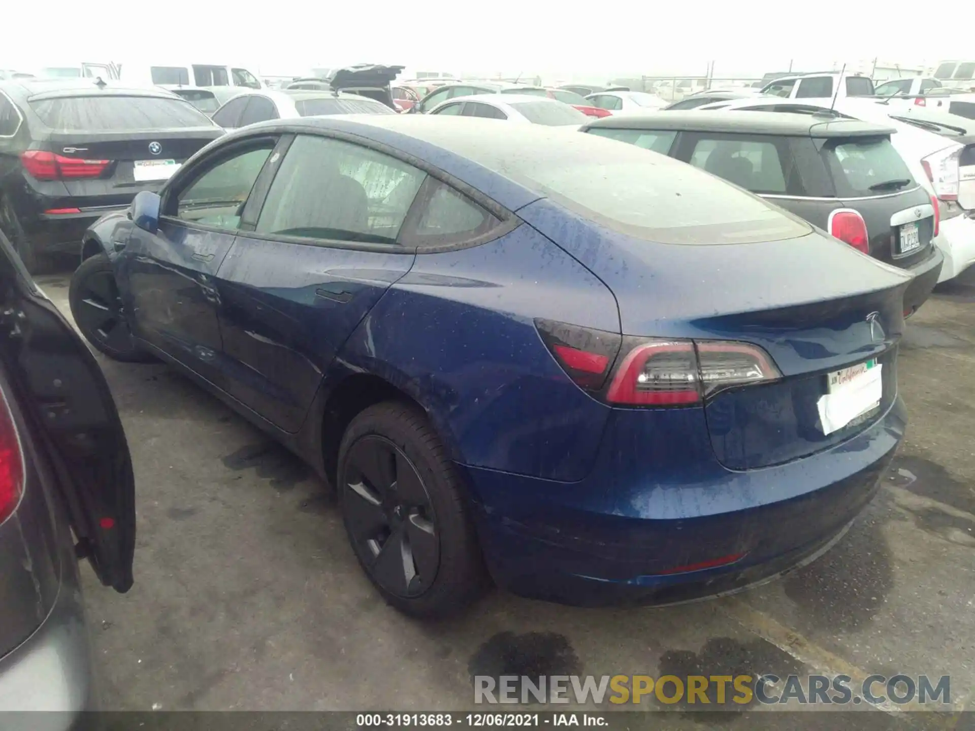 3 Photograph of a damaged car 5YJ3E1EA7MF994773 TESLA MODEL 3 2021