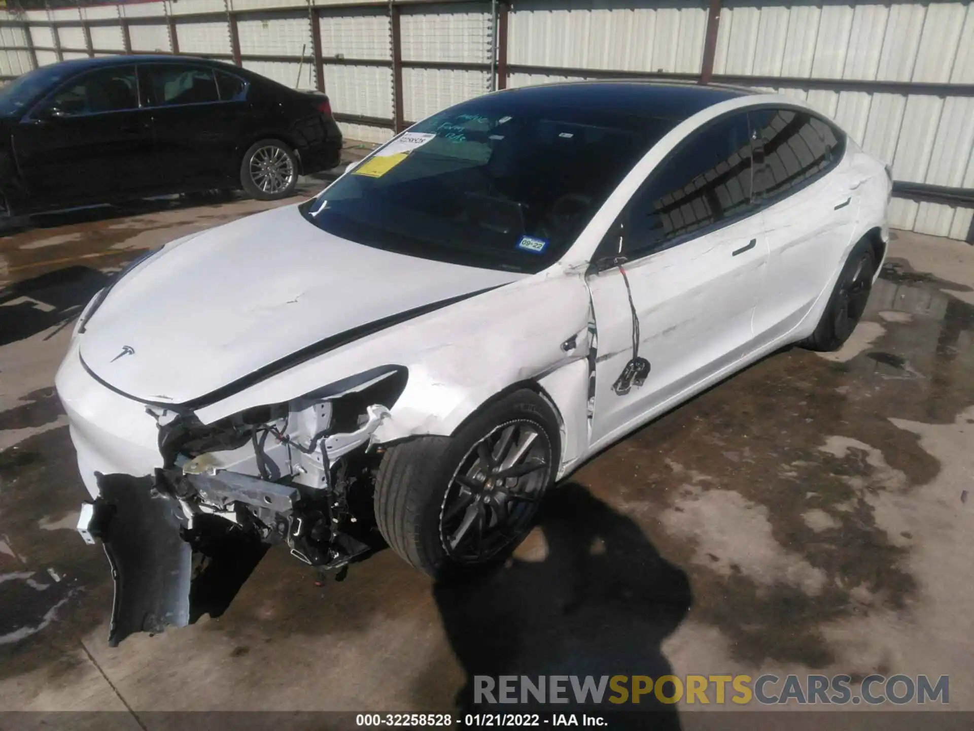 2 Photograph of a damaged car 5YJ3E1EA8MF017545 TESLA MODEL 3 2021