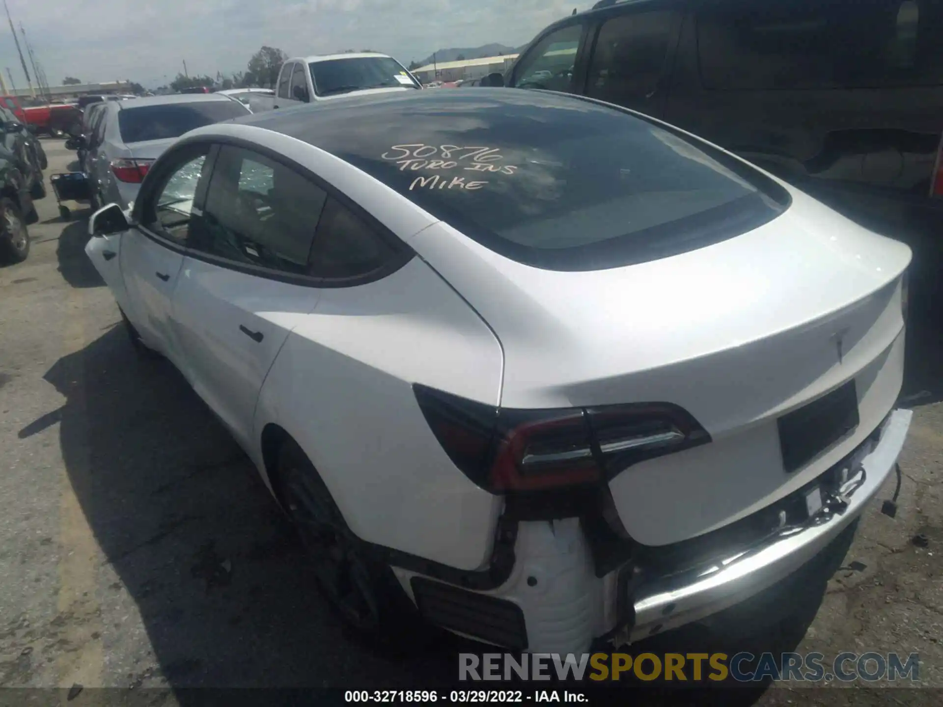 3 Photograph of a damaged car 5YJ3E1EA8MF023006 TESLA MODEL 3 2021