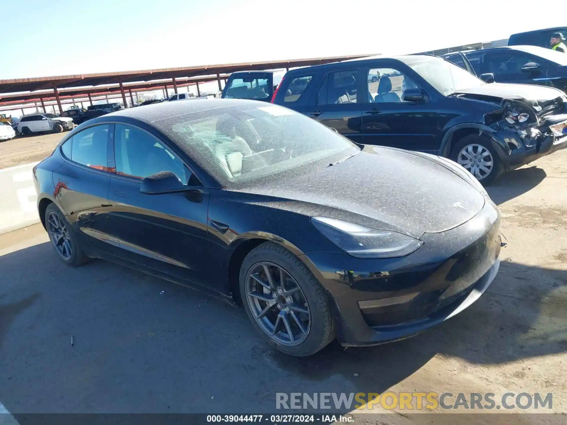 1 Photograph of a damaged car 5YJ3E1EA8MF027265 TESLA MODEL 3 2021