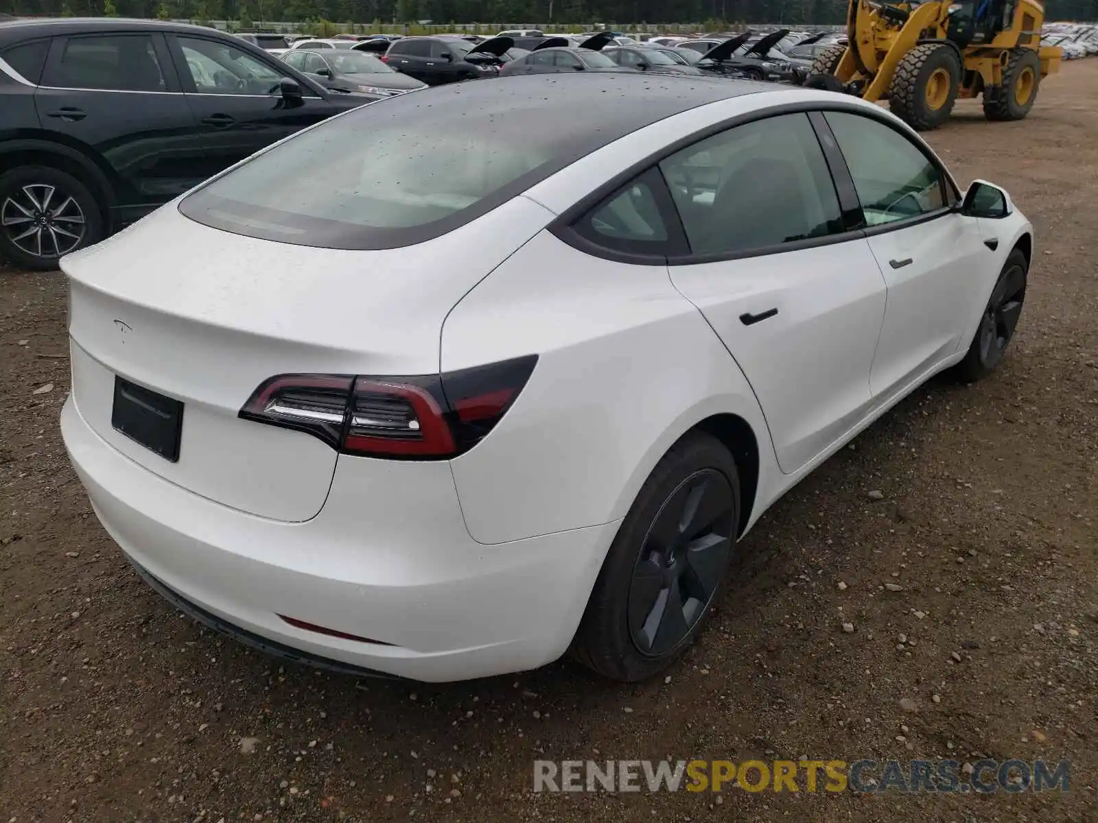 4 Фотография поврежденного автомобиля 5YJ3E1EA8MF030036 TESLA MODEL 3 2021