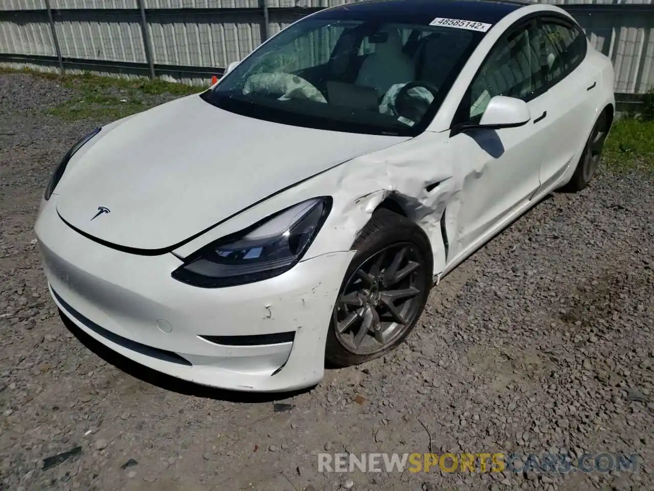 9 Photograph of a damaged car 5YJ3E1EA8MF047242 TESLA MODEL 3 2021