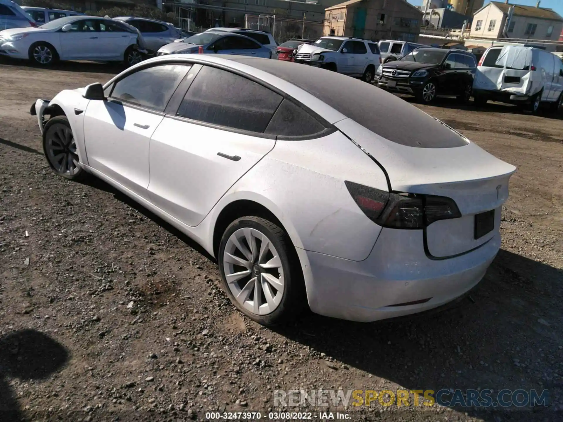 3 Photograph of a damaged car 5YJ3E1EA8MF073887 TESLA MODEL 3 2021