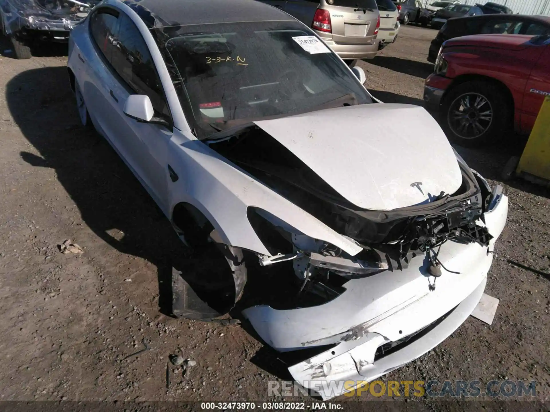 6 Photograph of a damaged car 5YJ3E1EA8MF073887 TESLA MODEL 3 2021