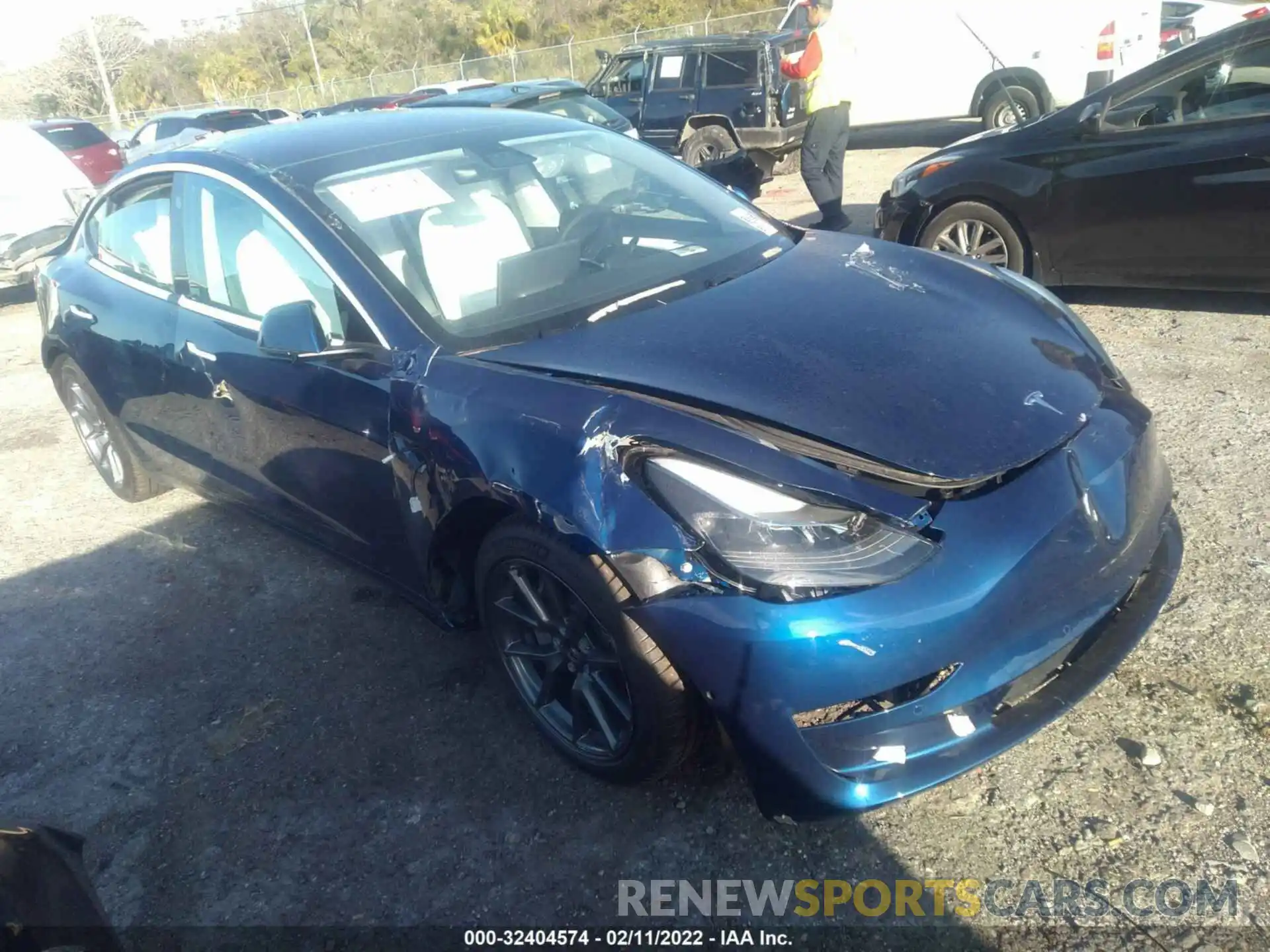 1 Photograph of a damaged car 5YJ3E1EA8MF082430 TESLA MODEL 3 2021